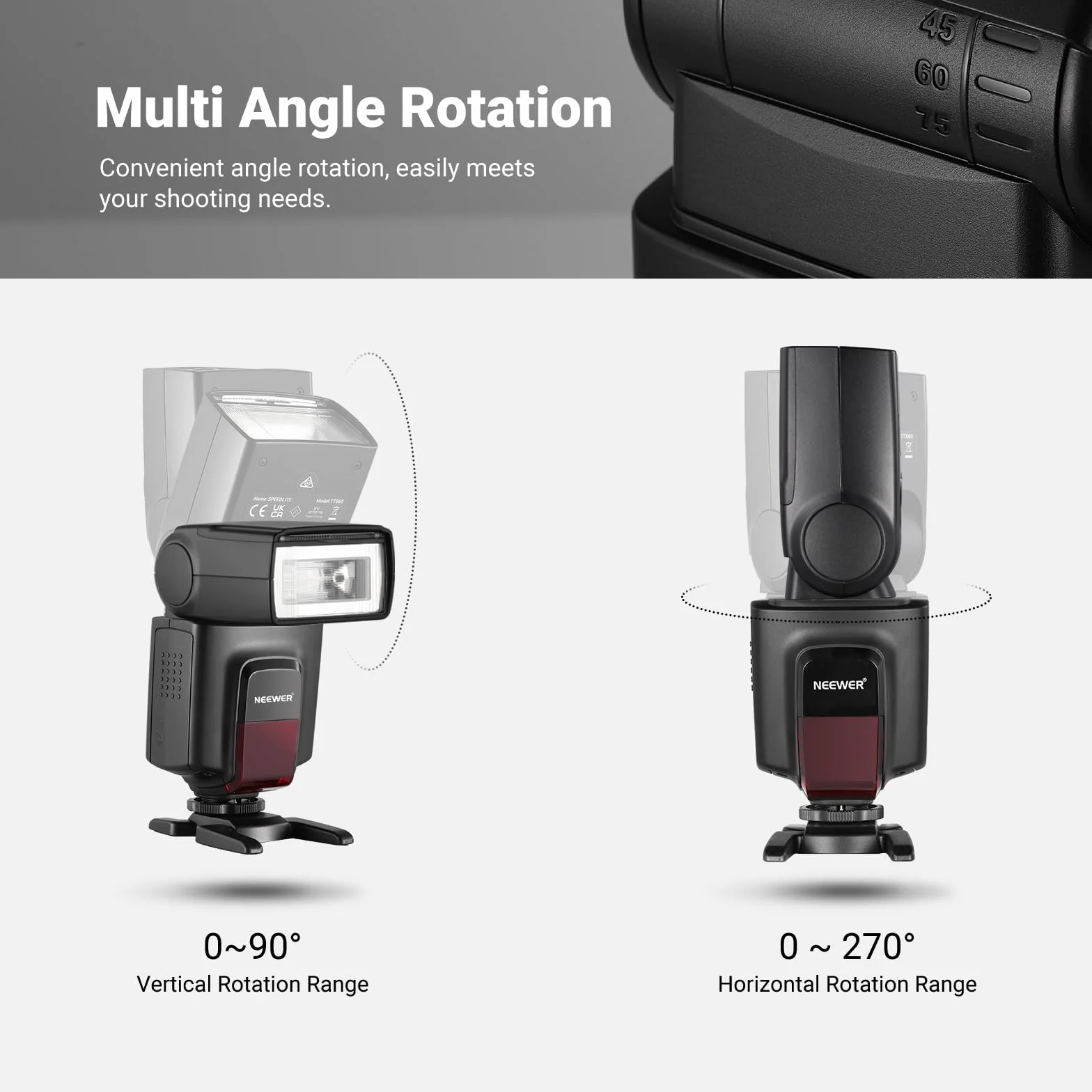 Neewer TT560 Speedlite do Canon Nikon Panasonic Olympus Pentax