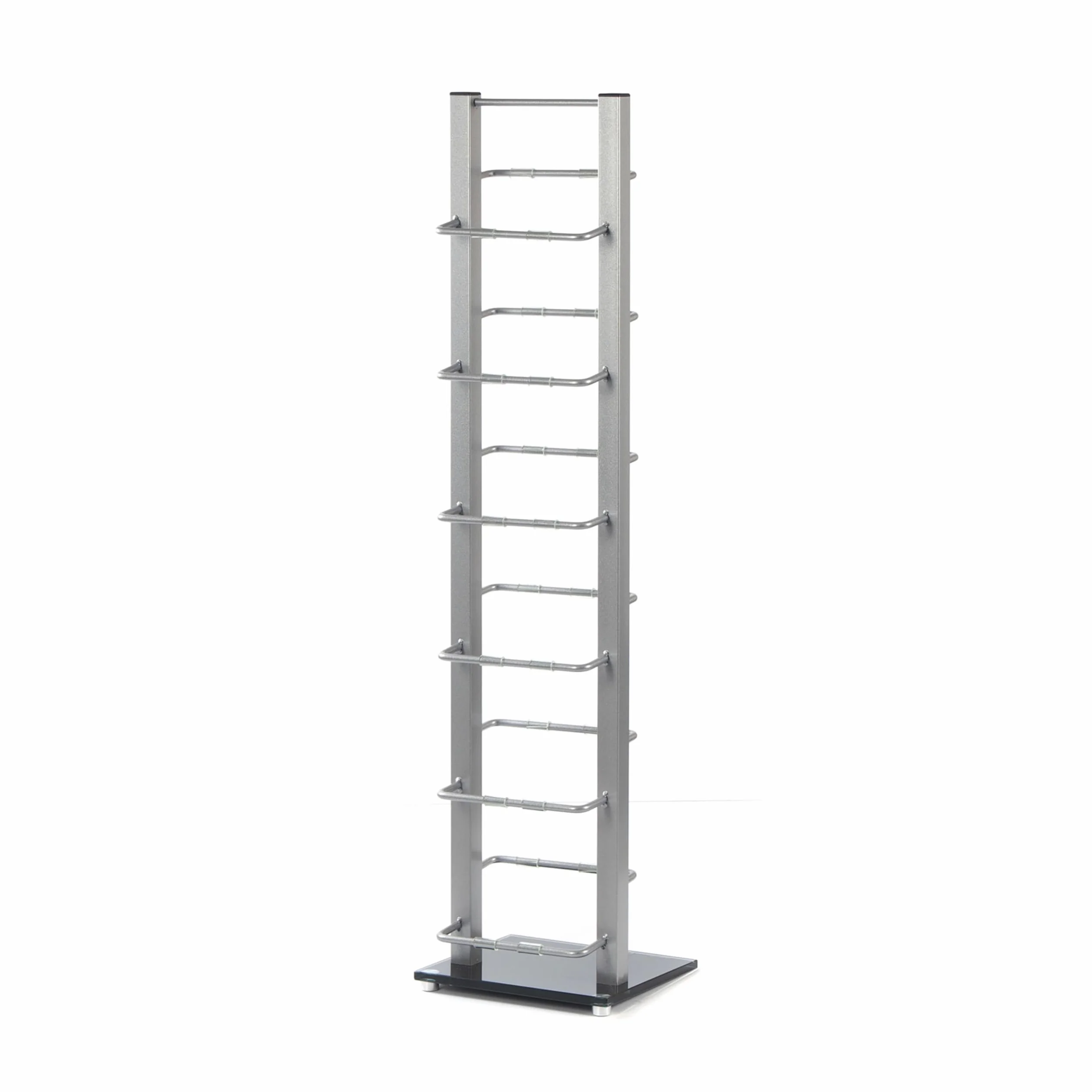 Regał na płyty CD Lounge Tower 92cm aluminium szkło