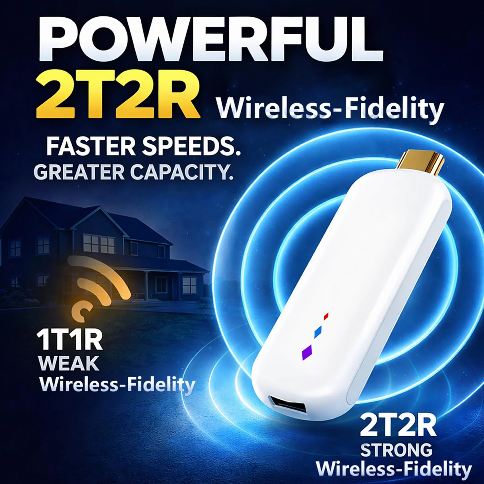 PUSOKEI TV Box Android 14.0, Smart TV Box ze Zdalnym Dostępem Głosowym, 2 GB RAM 16 GB ROM, 2,4G/5G WiFi, Dostęp do Wszystkich Stron Internetowych z Filmami, Urządzenie do Strumie