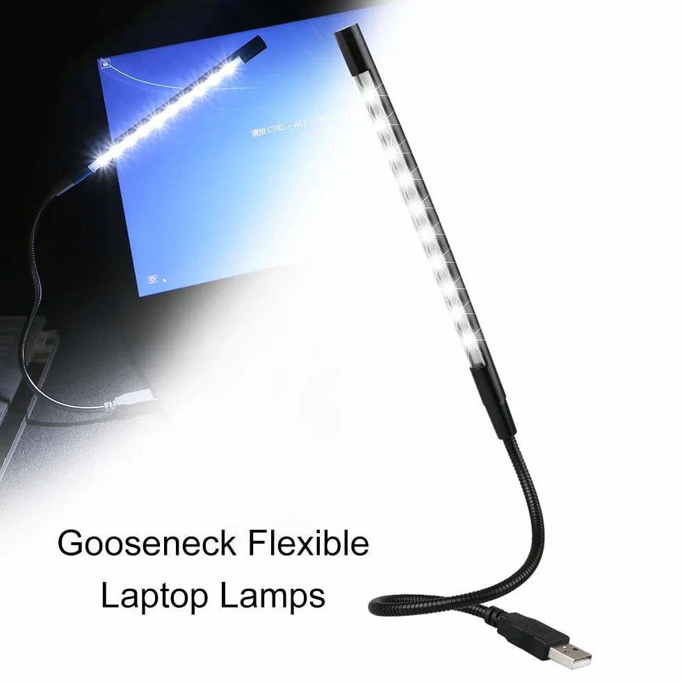 Lampka do czytania i klawiatury USB, elastyczne oświetlenie LED USB, elastyczna lampa do laptopa, USB LED, złącze USB, lampka do czytania, lampa komputerowa, elastyczna lampka do czytania