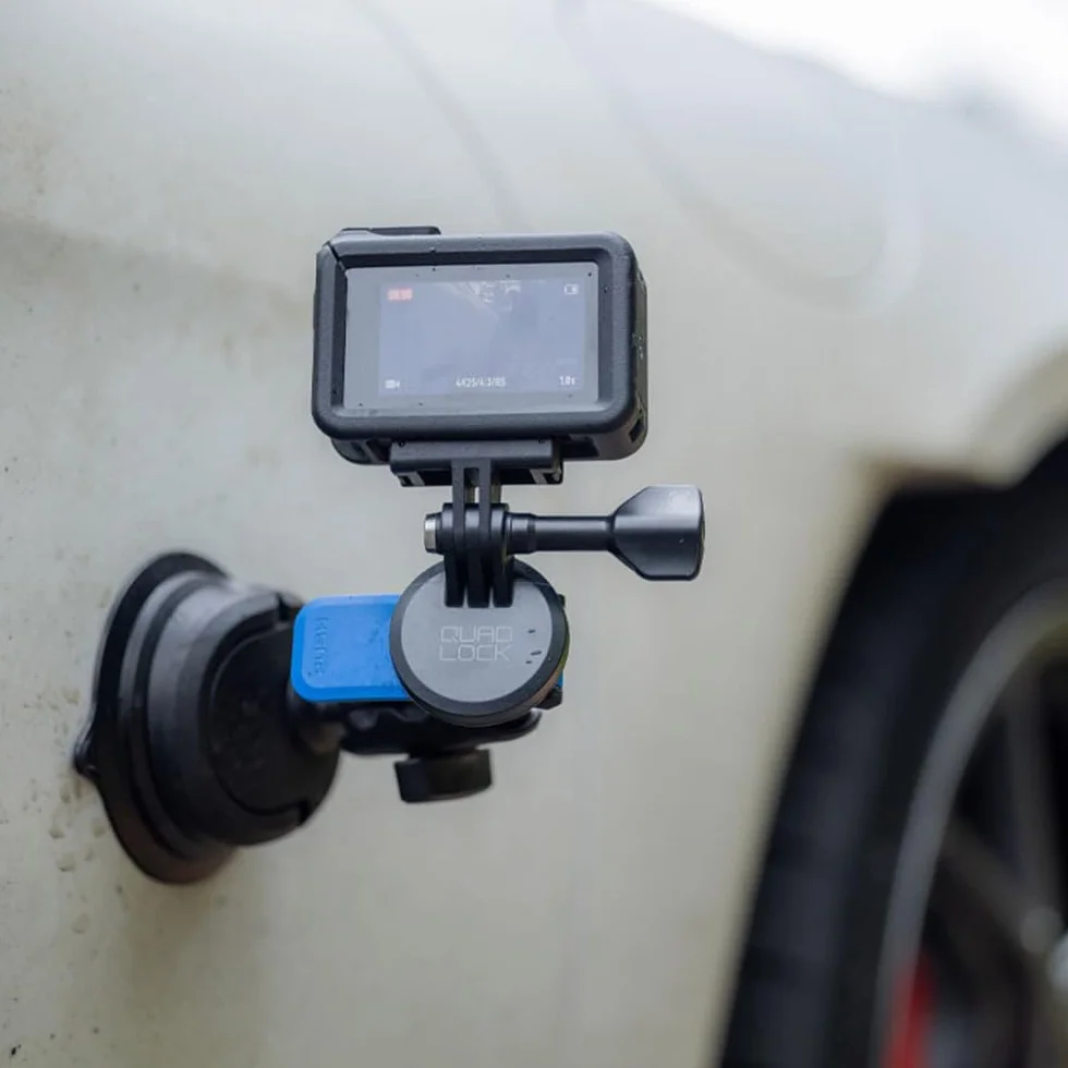 Quad Lock Podstawa 360 – podstawa ssąca, możliwość zmiany położenia i dźwignia, odporna na wiele powierzchni i temperatury, idealna do pojazdów i użytku na zewnątrz