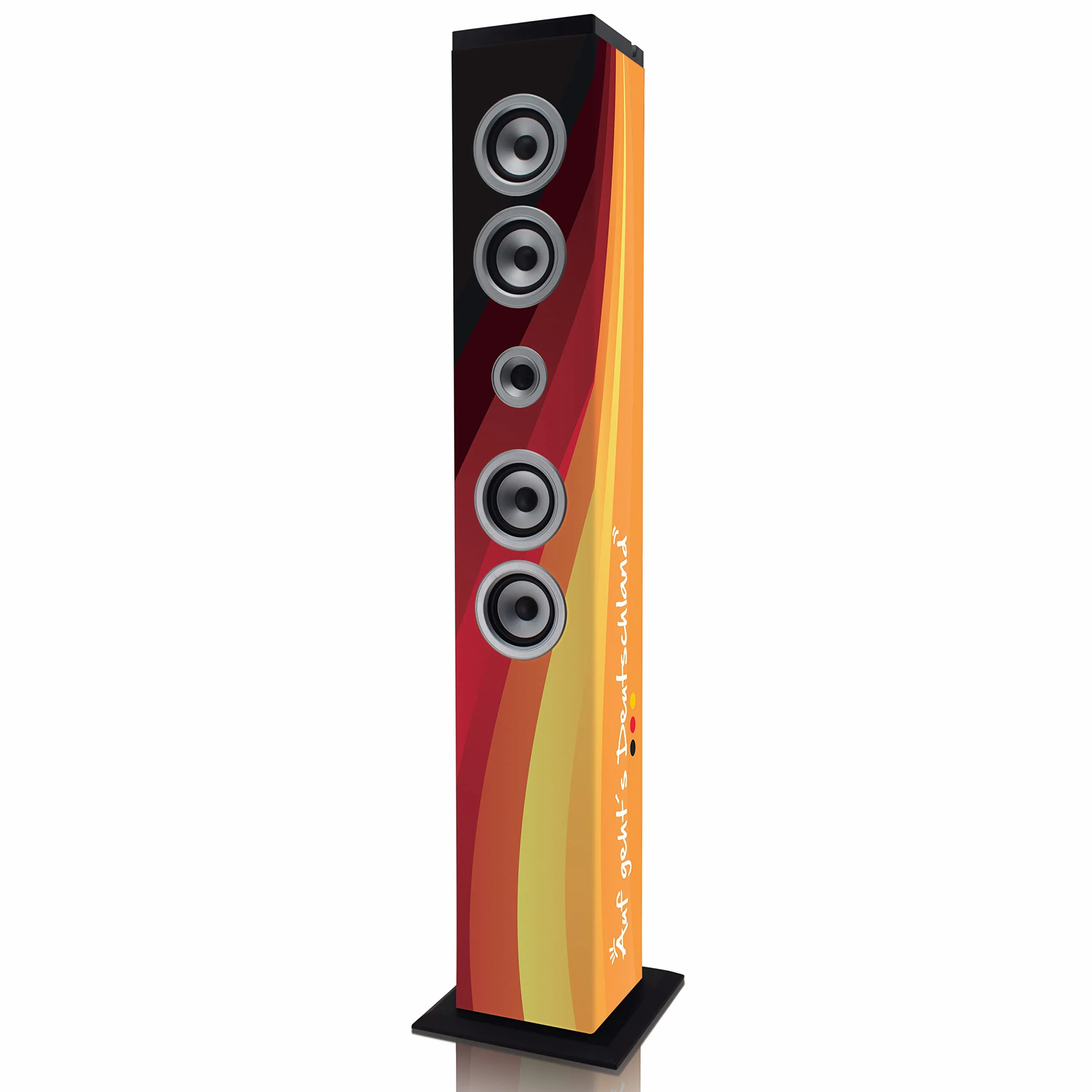 iCES IBT-6 Bluetooth głośnik stojący – 40 W RMS – radio PLL FM – wejście USB – gniazdo na karty SD – wejście AUX – z pilotem zdalnego sterowania – Niemcy