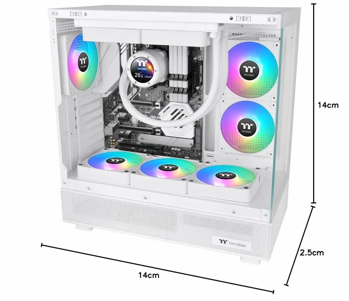Thermaltake CT140 EX Reverse ARGB White 3 Fan Pack