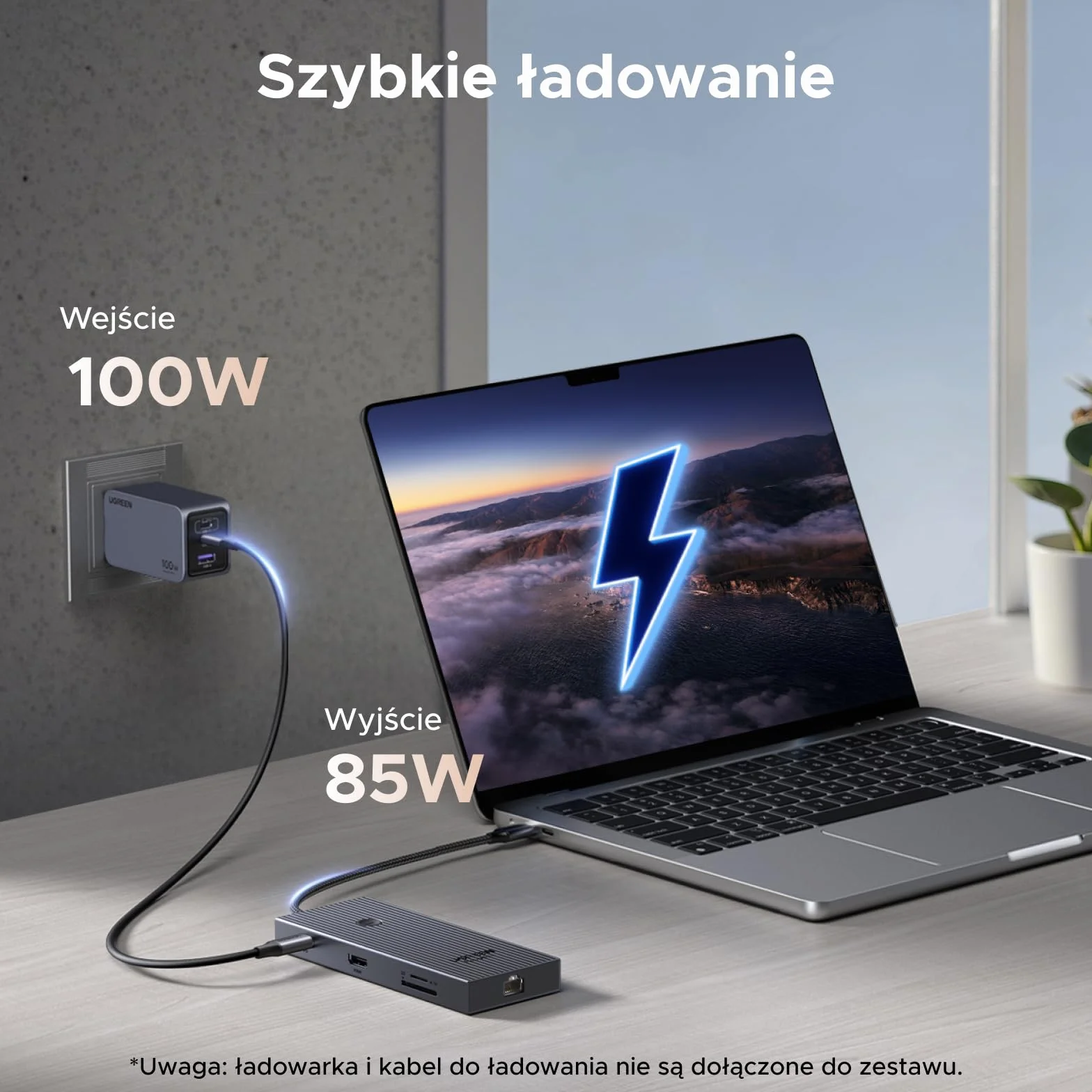 UGREEN Revodok Pro 1091 koncentrator USB C 10 Gbps 4K HDMI Gigabit Ethernet USB 3.2 czytnik kart SD/TF PD 100 W