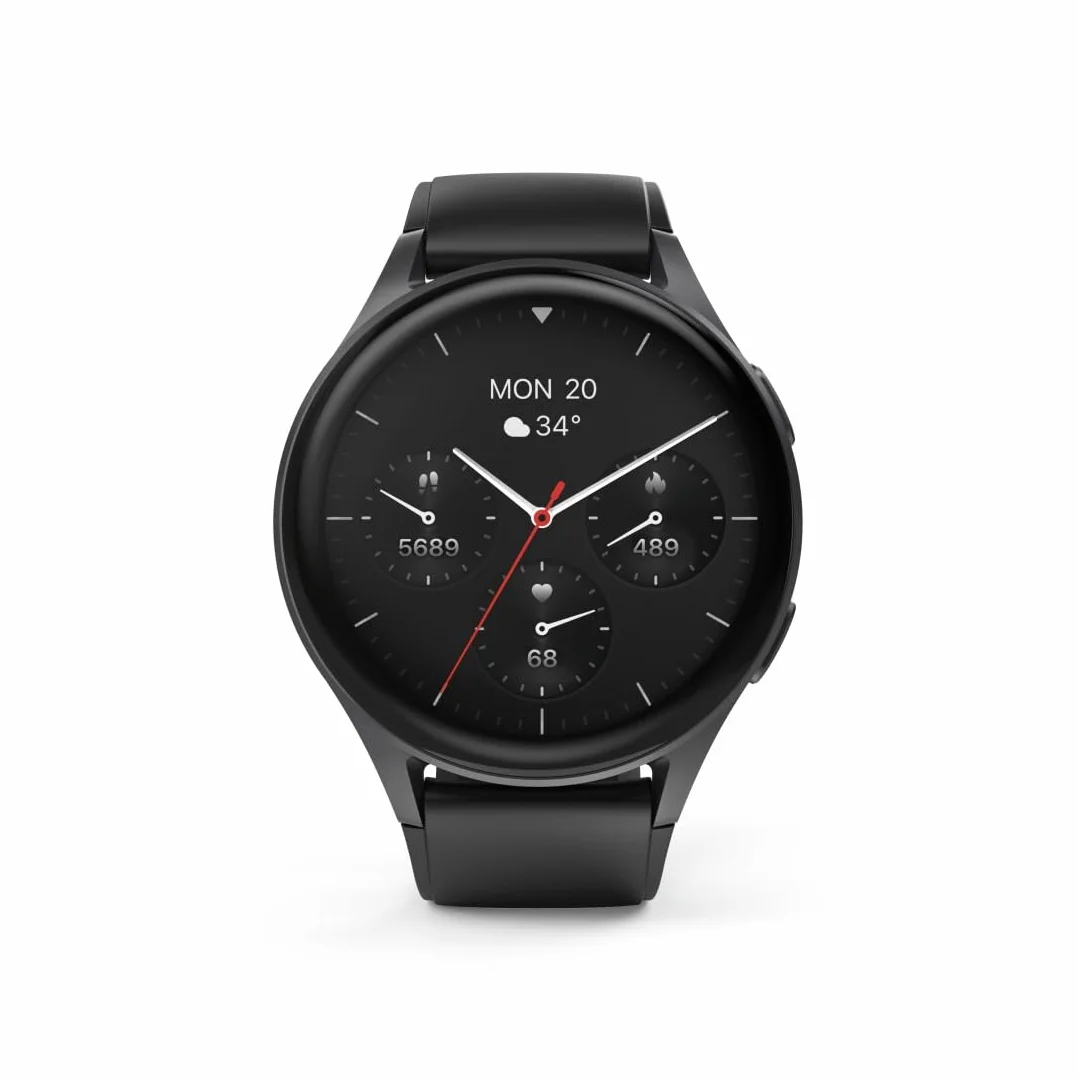 Hama Smartwatch 8900 GPS AMOLED 1.43 czarny wodoodporny smart zegarek fitness