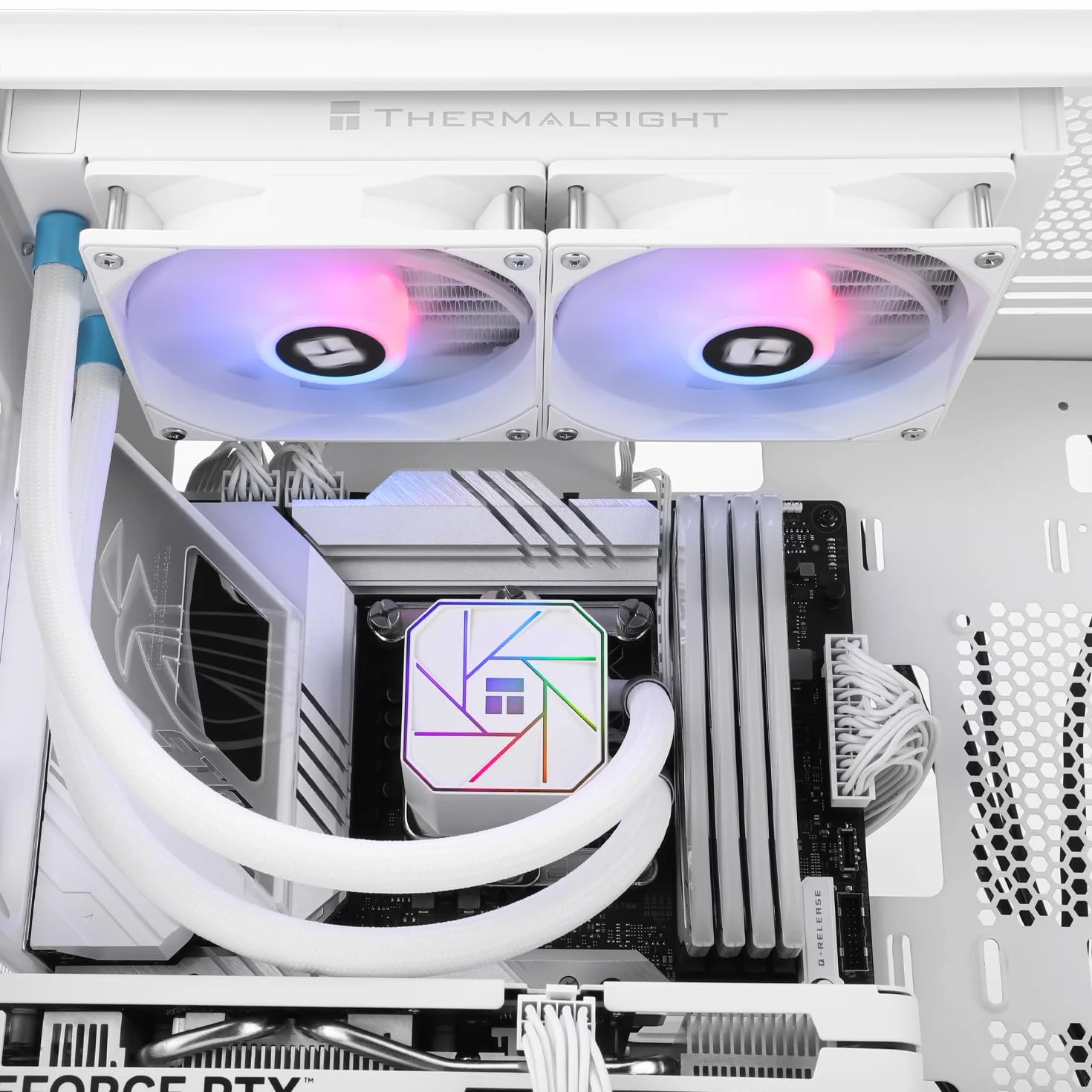 Thermalright Aqua Elite 360 White V3 Chłodzenie procesora w płynie 360 rzędów, 3 wentylatory PWM 120 mm, łożyska S-FDB, do AM4/AM5, Intel LGA1150/1151/1155/1156/1200/2011/1700,
