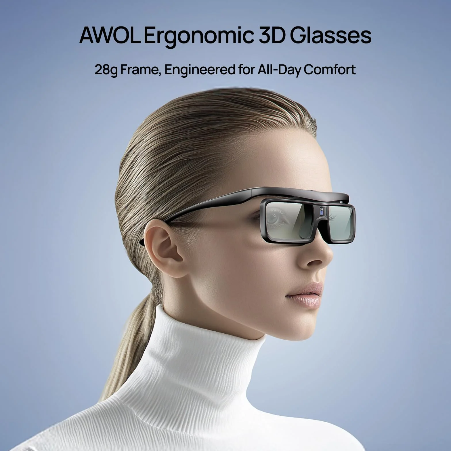 AWOL VISION DLP Link Okulary 3D Aktywna Migawka Kompatybilne z LTV-2500 LTV-3500 Vanish TV 1 Pakiet