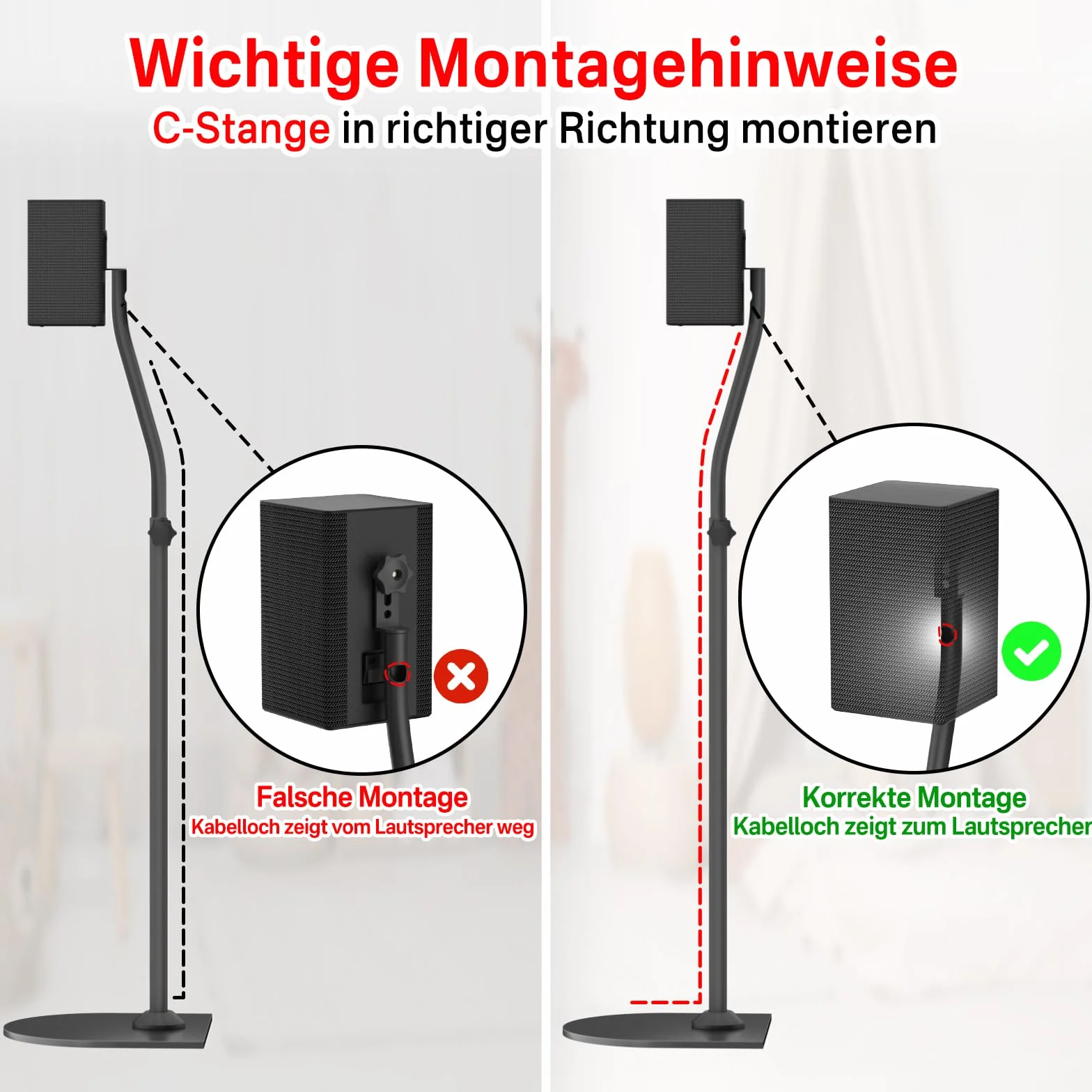 Stojak na głośniki surround para 33"-42" do LG Vizio Sony Samsung