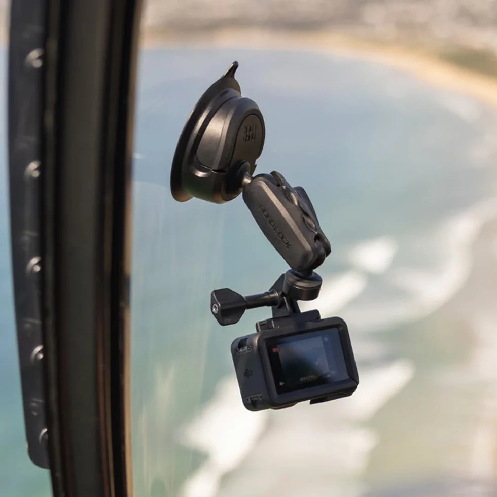 Quad Lock Podstawa 360 – podstawa ssąca, możliwość zmiany położenia i dźwignia, odporna na wiele powierzchni i temperatury, idealna do pojazdów i użytku na zewnątrz