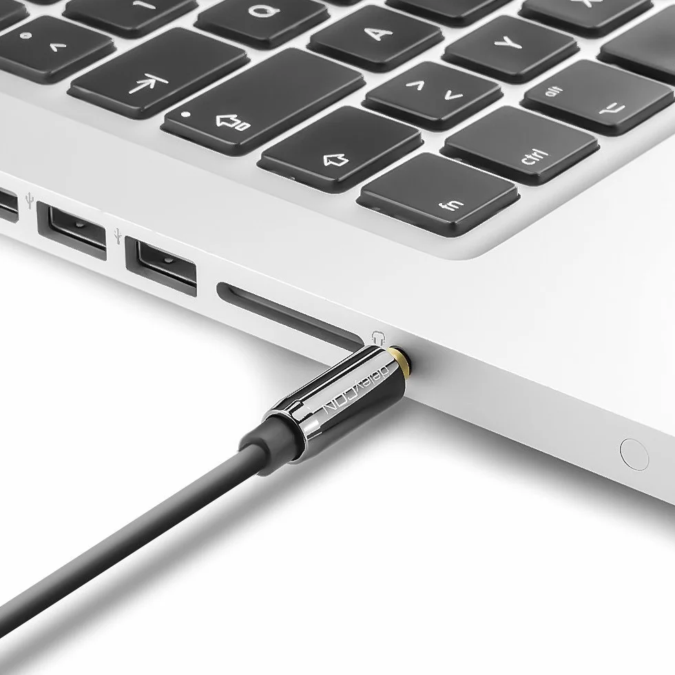 deleyCON 1,5m Przedłużacz Audio Stereo - Jack 3,5 mm Gniazdo na Wtyk - Kabel AUX Stereo z Metalową Wtyczką do Głośników i Słuchawek - Czarny