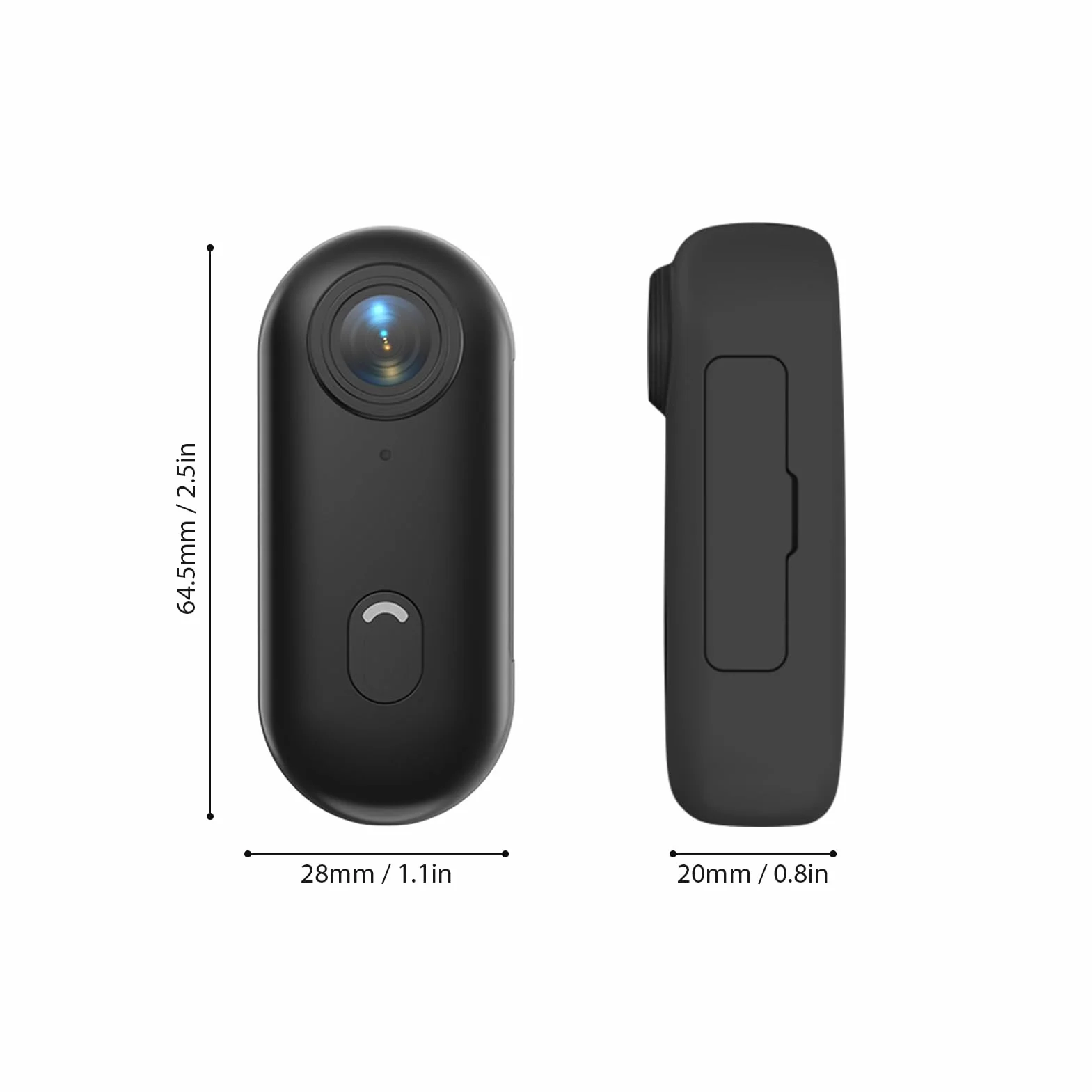 Kamera sportowa WiFi 1080p 120° z akumulatorem 800 mAh wodoszczelna 32 GB