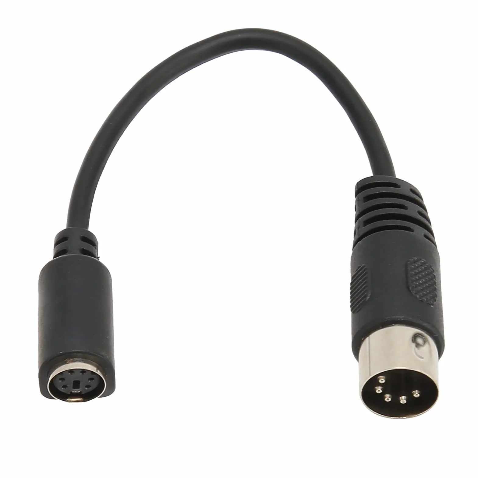 5-pinowy Adapter Kabla DIN na PS/2, 5-pinowy Męski Adapter DIN na 6-pinowy żeński Adapter Mini DIN, 5,9-calowy Kabel Konwertera Klawiatury i Myszy, Plug and Play
