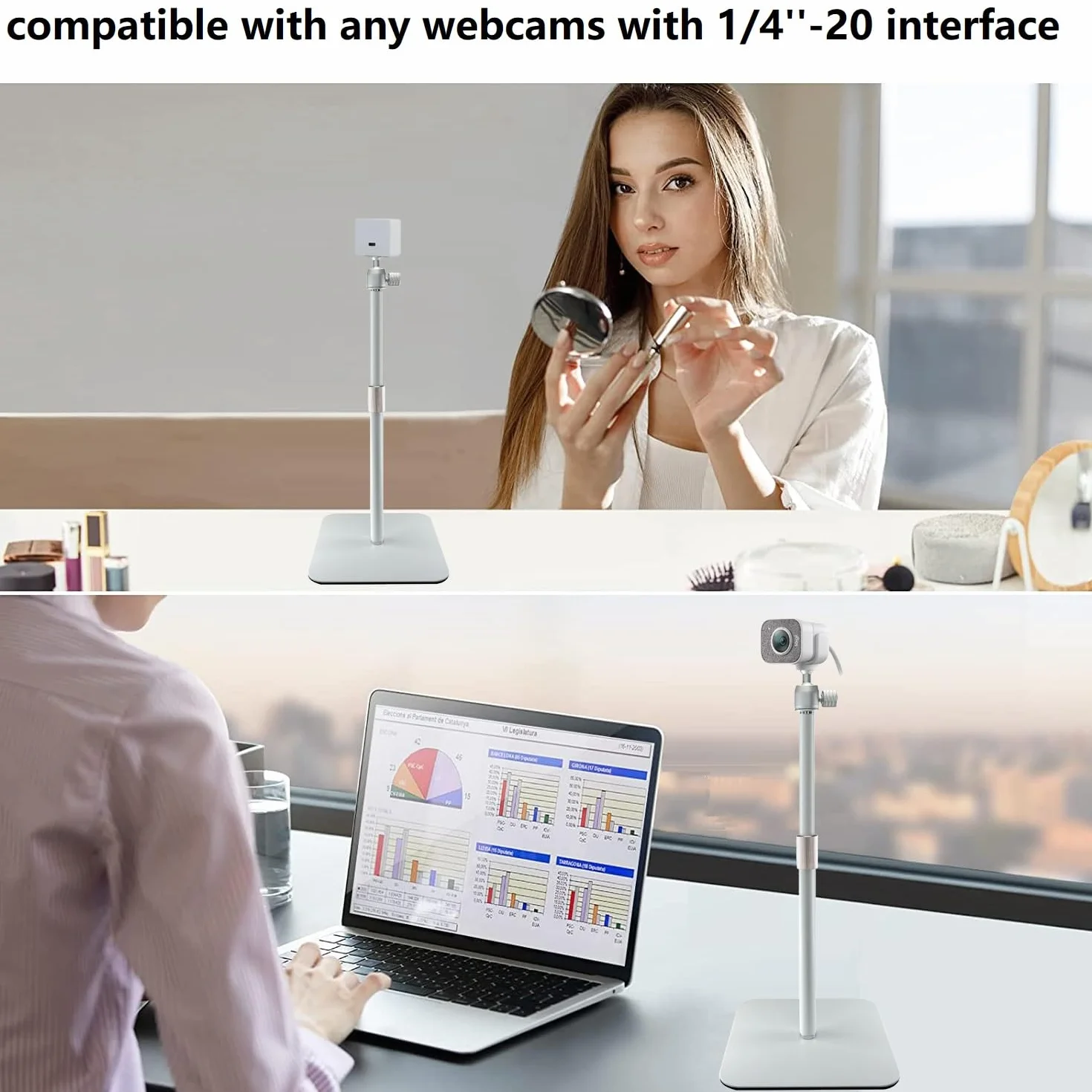 Logitech Brio 100 300 500 C270 C310 StreamCam MX Brio 4K C920 C922 C930 C925 C615 magnetyczny uchwyt do kamery internetowej
