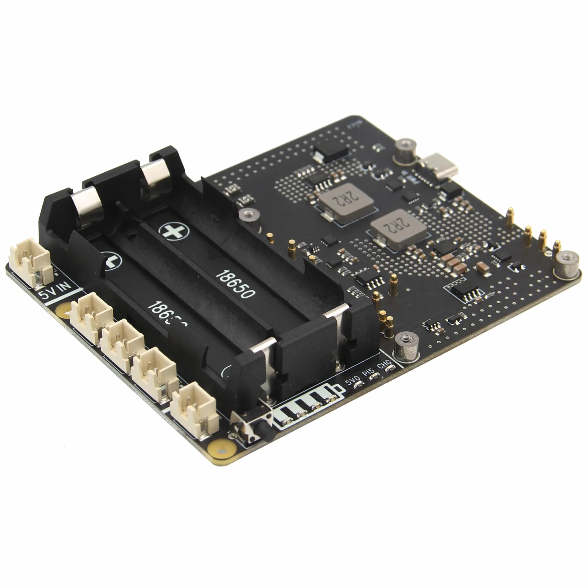 Geekworm X1201 Ultra-thin 18650 UPS Shield for Raspberry Pi 5, with Max 5.1V 5A Output & Auto Power On & Safe Shutdown & Power Loss Detection Function