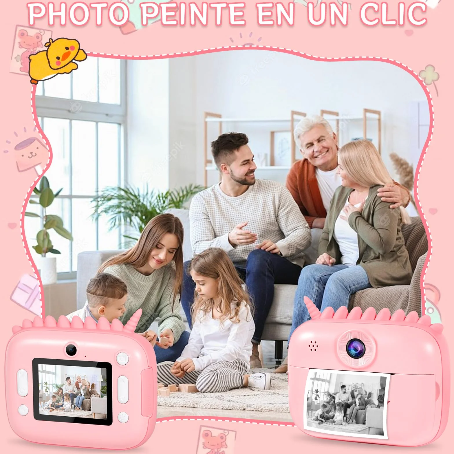 Aparat natychmiastowy dla dzieci 12 MP 2,4 cala 32 GB 1080p