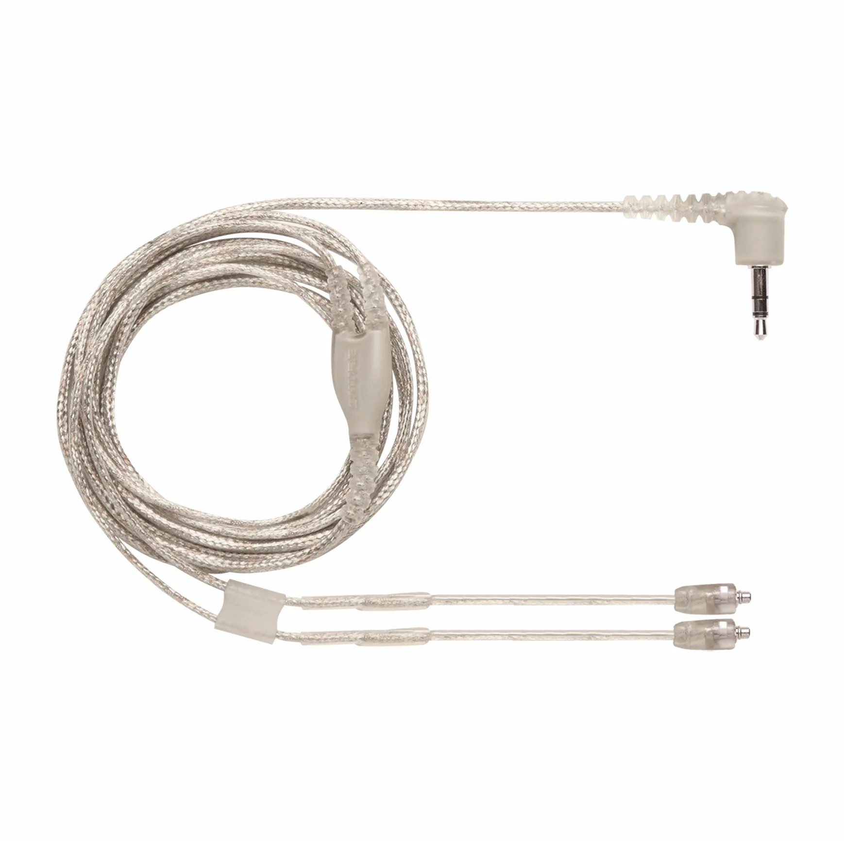 Shure EAC64BKS wzmocniony kabel zastępczy z posrebrzanymi wtyczkami MMCX SE, słuchawki, 162 cm, przezroczysty