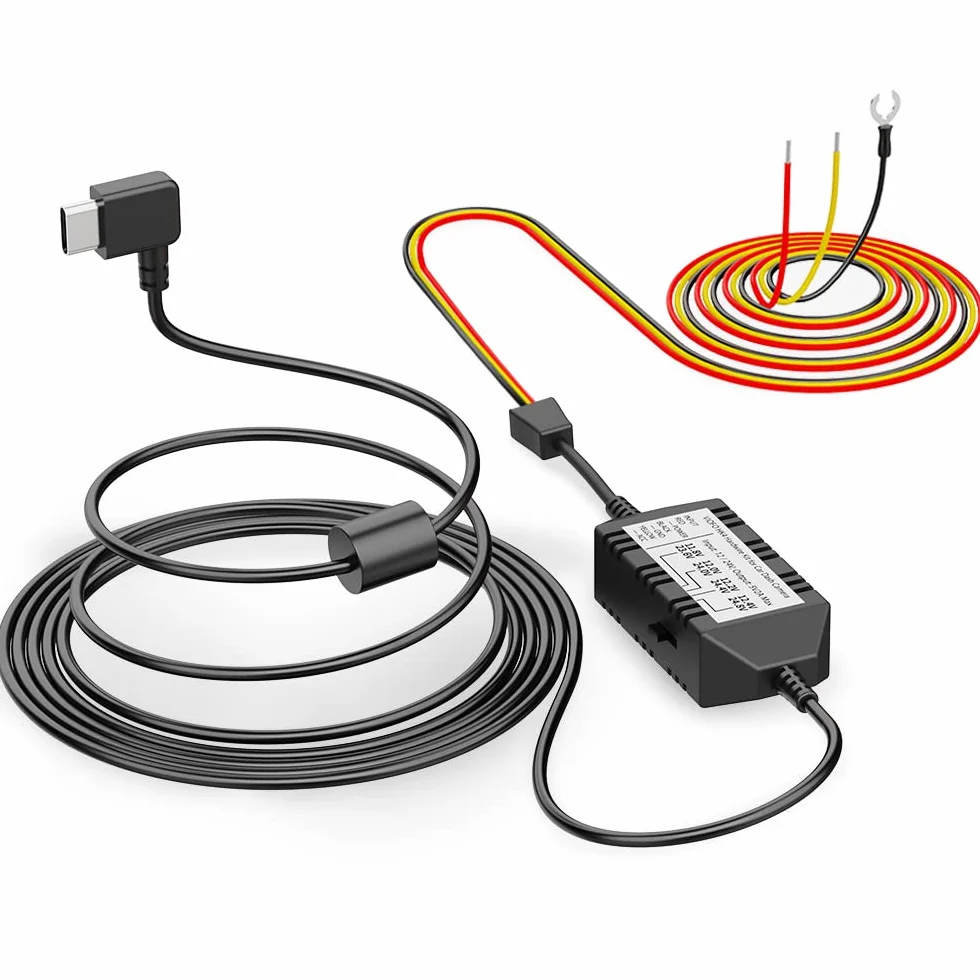 VIOFO Zestaw HK4 Acc Hardwire tylko do serii T130 / A119 Mini 2 / WM1 / A229 aktywuje tryb parkowania i ochronę przed niskim napięciem