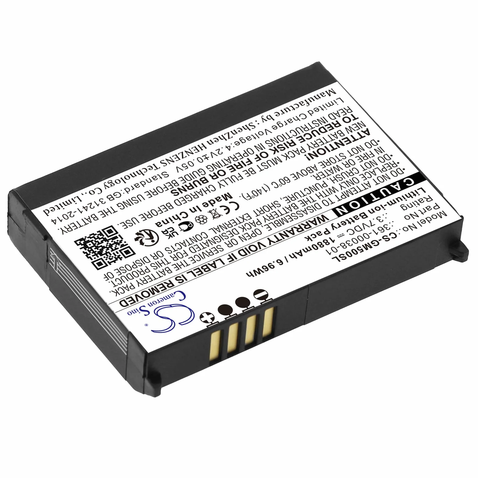 TECHTEK Bateria 1880mAh kompatybilny z [Garmin] Aera 500, Aera 510, 550, 560, Nuvi 500, Nuvi 510, 550, Zumo 220, Zumo 600, 650, 660, 660LM zastępuje 010-11143-00, 36 FBA