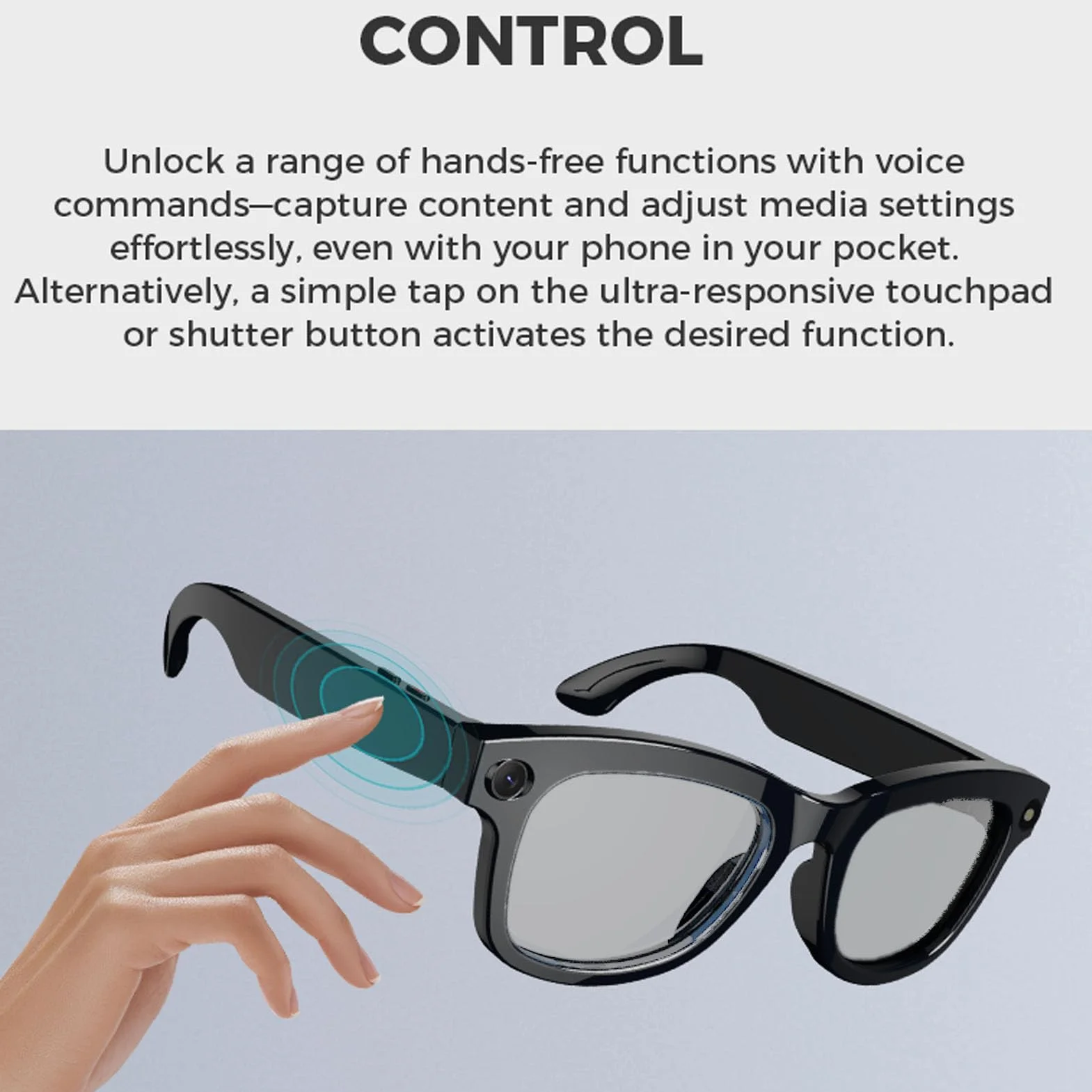 Inteligentne Okulary Bluetooth Tłumaczenie AI ChatGPT 26 Języków Kontrola Głosu