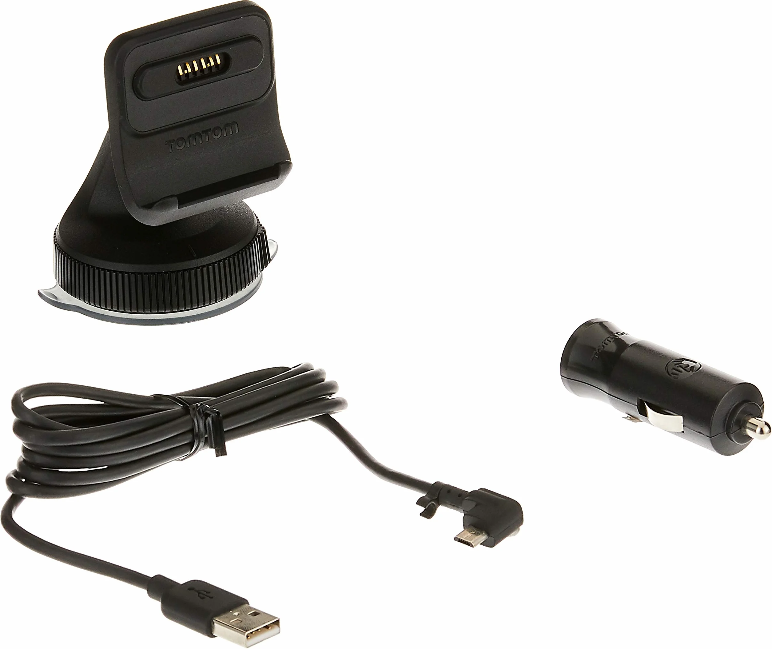 TomTom Uchwyt do nawigacji satelitarnej Click-and-Drive z ładowarką samochodową i kablem USB 15.2 cm