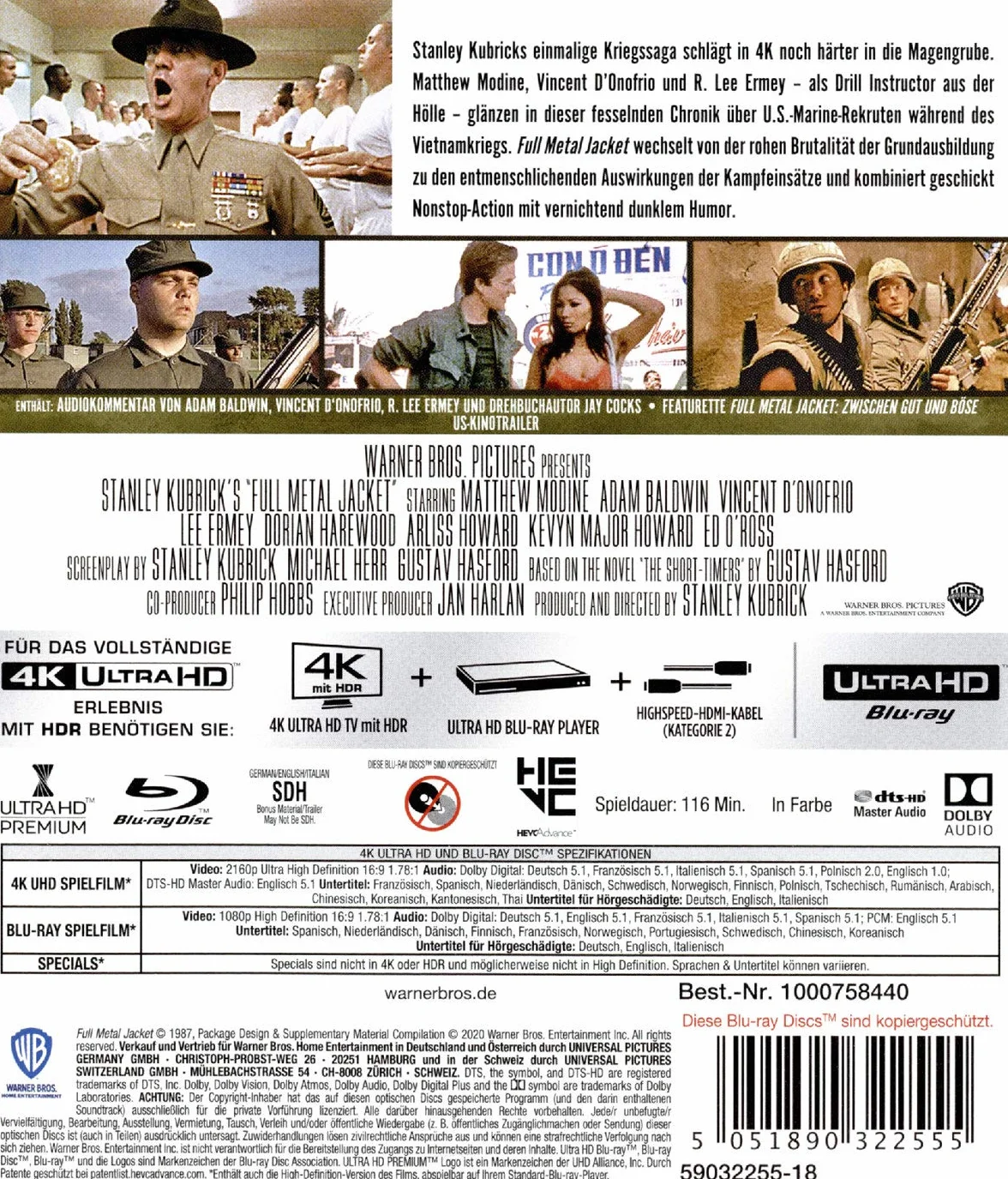 Full Metal Jacket [Blu-Ray 4K]+[Blu-Ray]