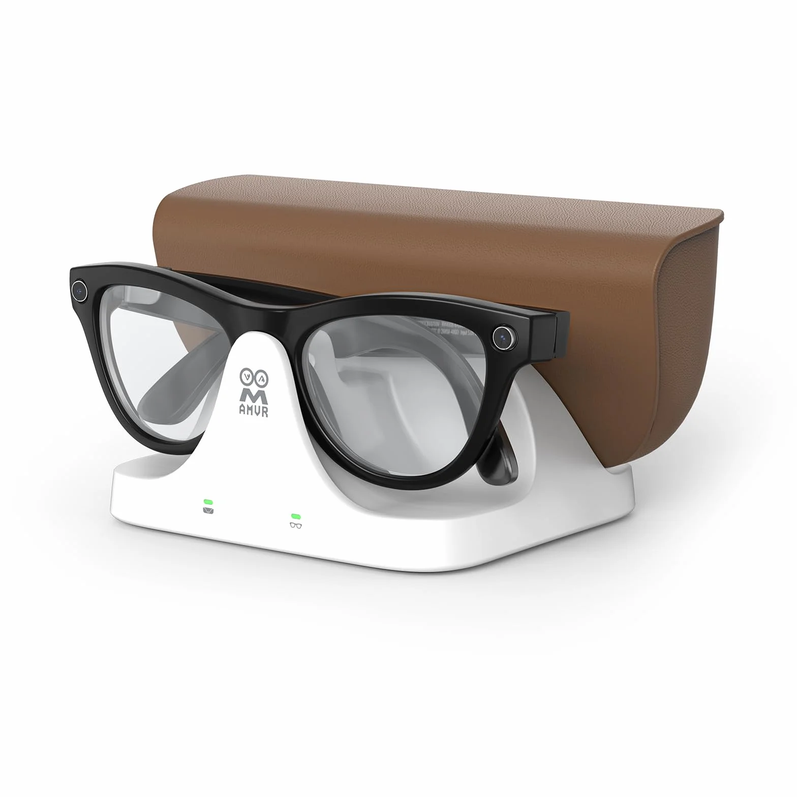 AMVR Magnetyczna stacja ładująca 2 w 1 kompatybilna z Ray Ban Meta Smart Glasses