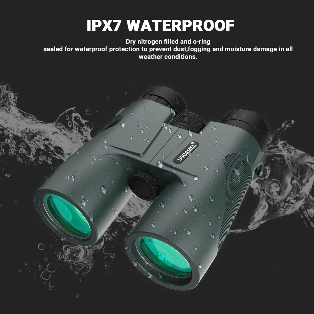 Meade Kompaktowa lornetka, kieszonkowa lornetka 10 x 42 z wyraźną wizją, do obserwacji ptaków, podróży, koncertu, myśliwskiej zieleni (Army Green)