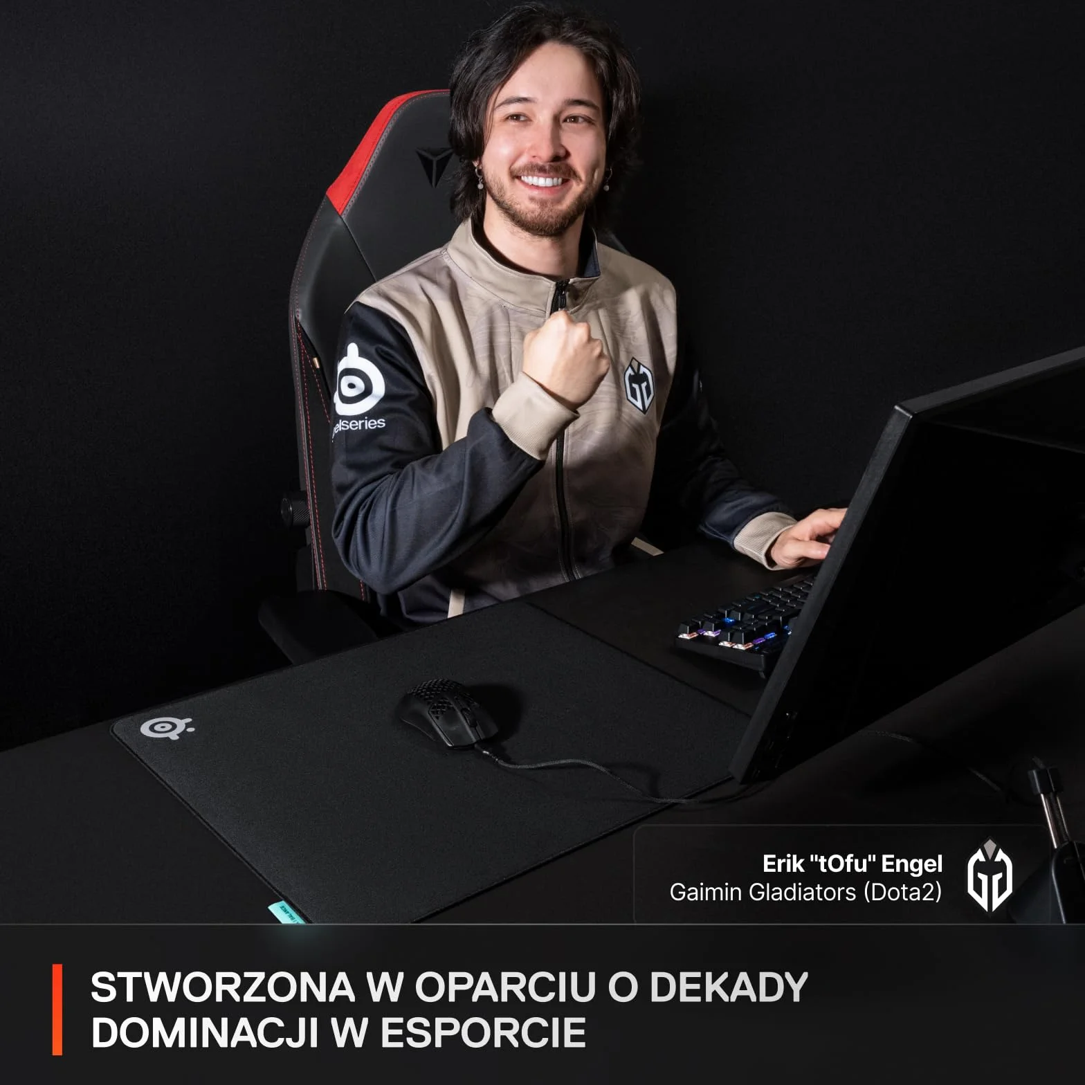 SteelSeries QcK L Performance Balance Podkładka 490x420 mm Antypoślizgowa FPS MOBA