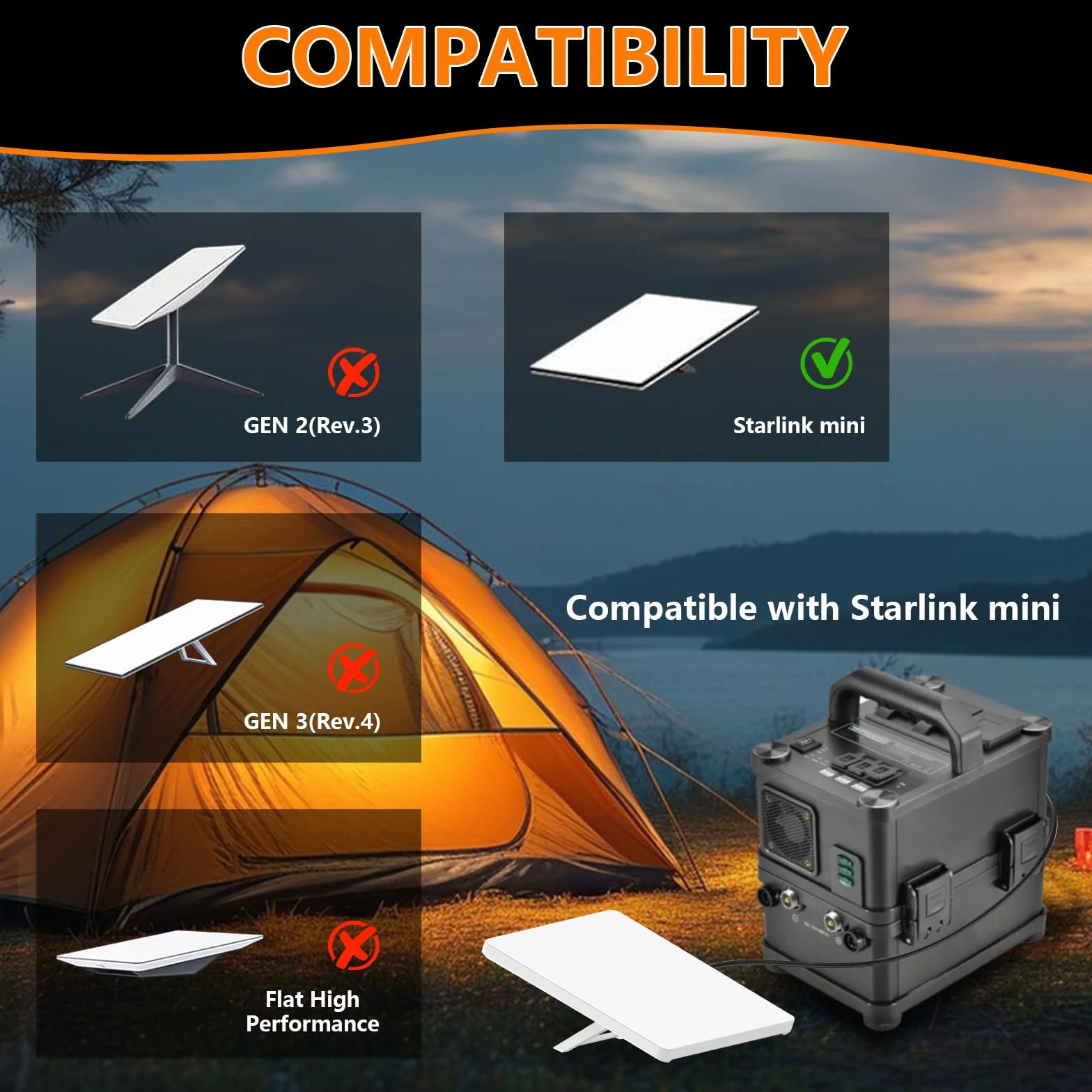 Starlink Mini pokrowiec, silikonowy, wodoodporny, Starlink, pokrowiec ochronny, antypoślizgowy, mini ochraniacz Starlink z tyłem o strukturze plastra miodu, do rozpraszania ciepła, do wewnątrz,