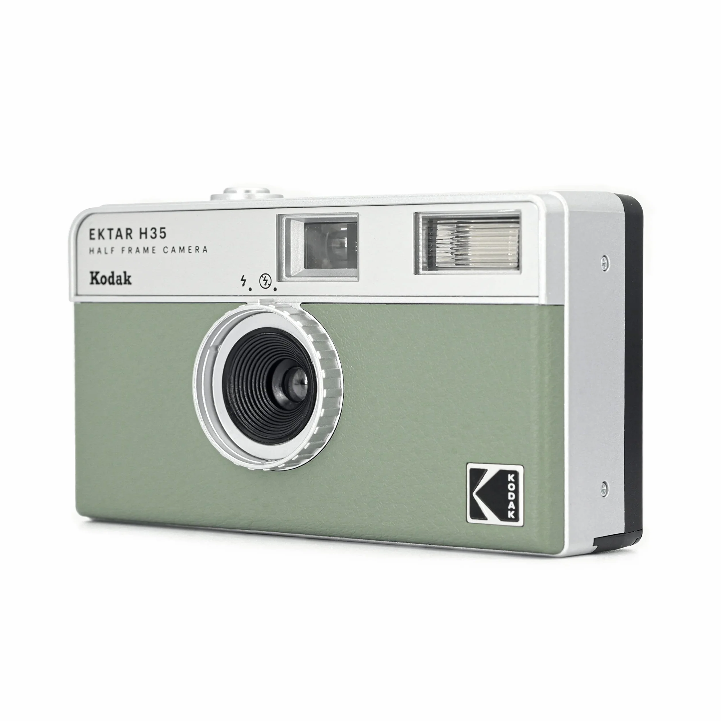 KODAK EKTAR H35 półramkowa kamera filmowa, 35 mm, wielokrotnego użytku, bez ostrości, lekka, łatwa w użyciu (szałwia) (folia i bateria AAA nie wchodzą w zakres dostawy)