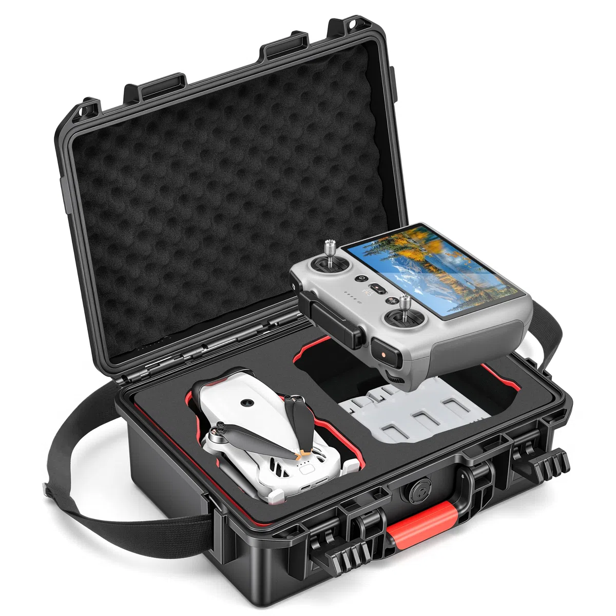 STARTRC Lito X1/1 walizka, wodoszczelna, twarda torba do DJI Lito X1/1 Fly More Combo akcesoria do akumulatorów DJI RC 2/RC-N3,4 i koncentratora ładowania, mała walizka