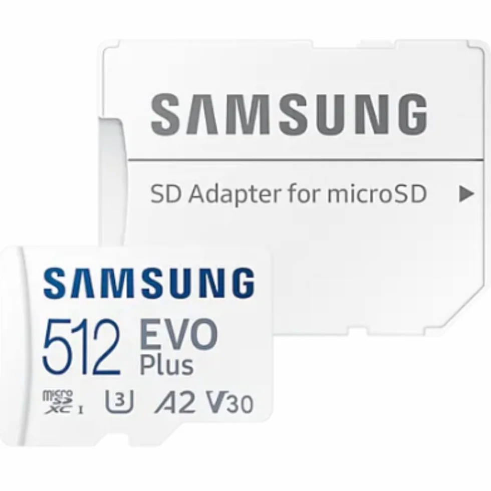 Samsung Evo Plus karta pamięci microSD SDXC U3 klasa 10 A2 130 MB/s z adapterem SD 2021 (512 GB)