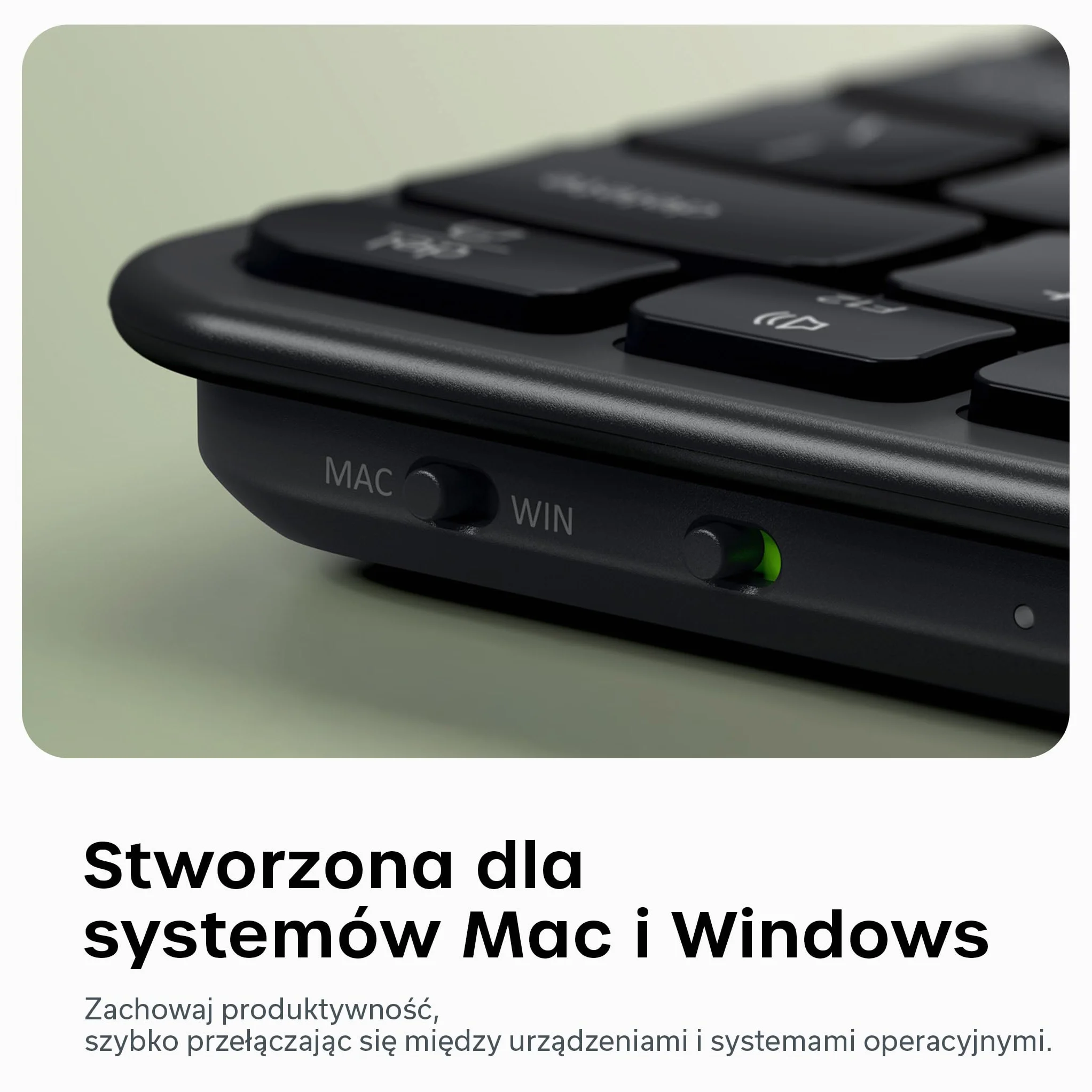 SATECHI Slim EX1 Klawiatura Bezprzewodowa, 𝗨𝗦 𝗤𝗪𝗘𝗥𝗧𝗬 𝗟𝗮𝘆𝗼𝘂𝘁, Kompaktowa do Mac, Windows i Android, 4 w 1 (Bluetooth + 2.4GHz), Szybki OS Remap, Akumulator USB-C – Czarna