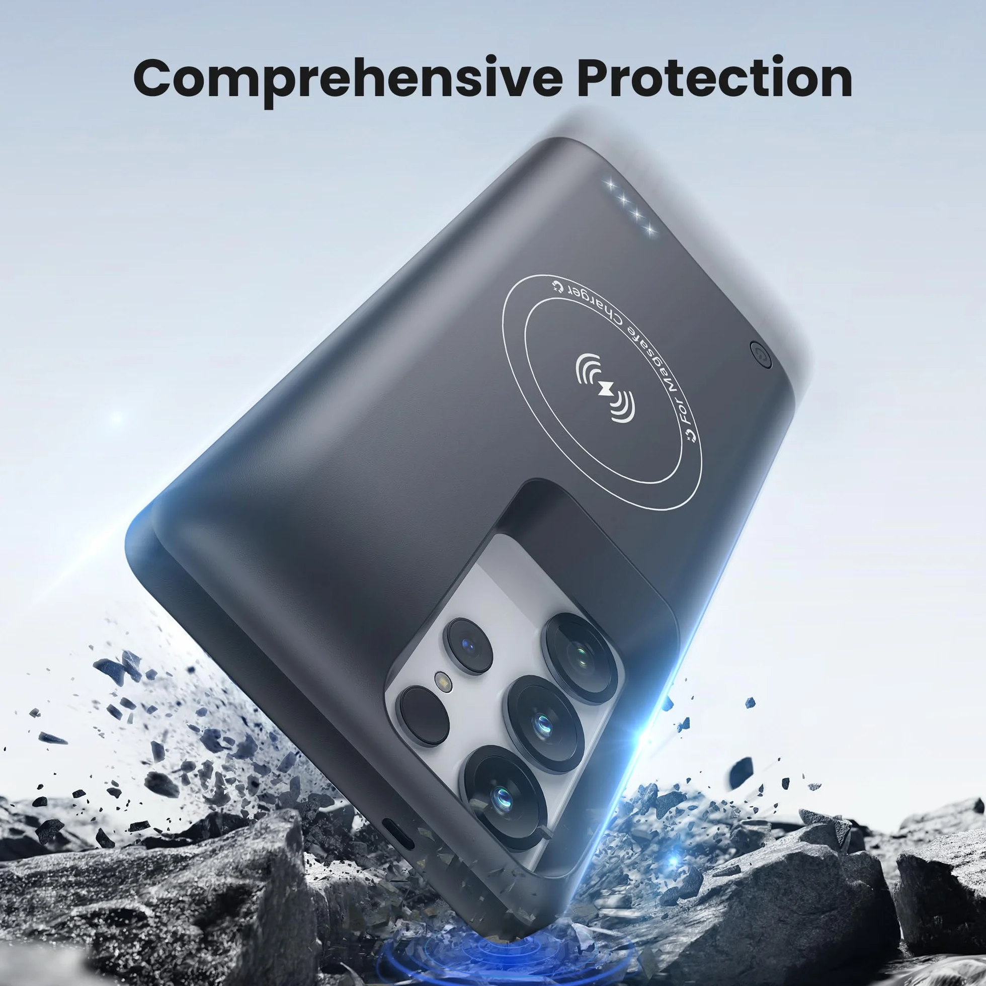 Samsung Galaxy S24 Ultra Powerbank 15000 mAh GaN Szybka Ładowarka Bezprzewodowa USB-C 20W