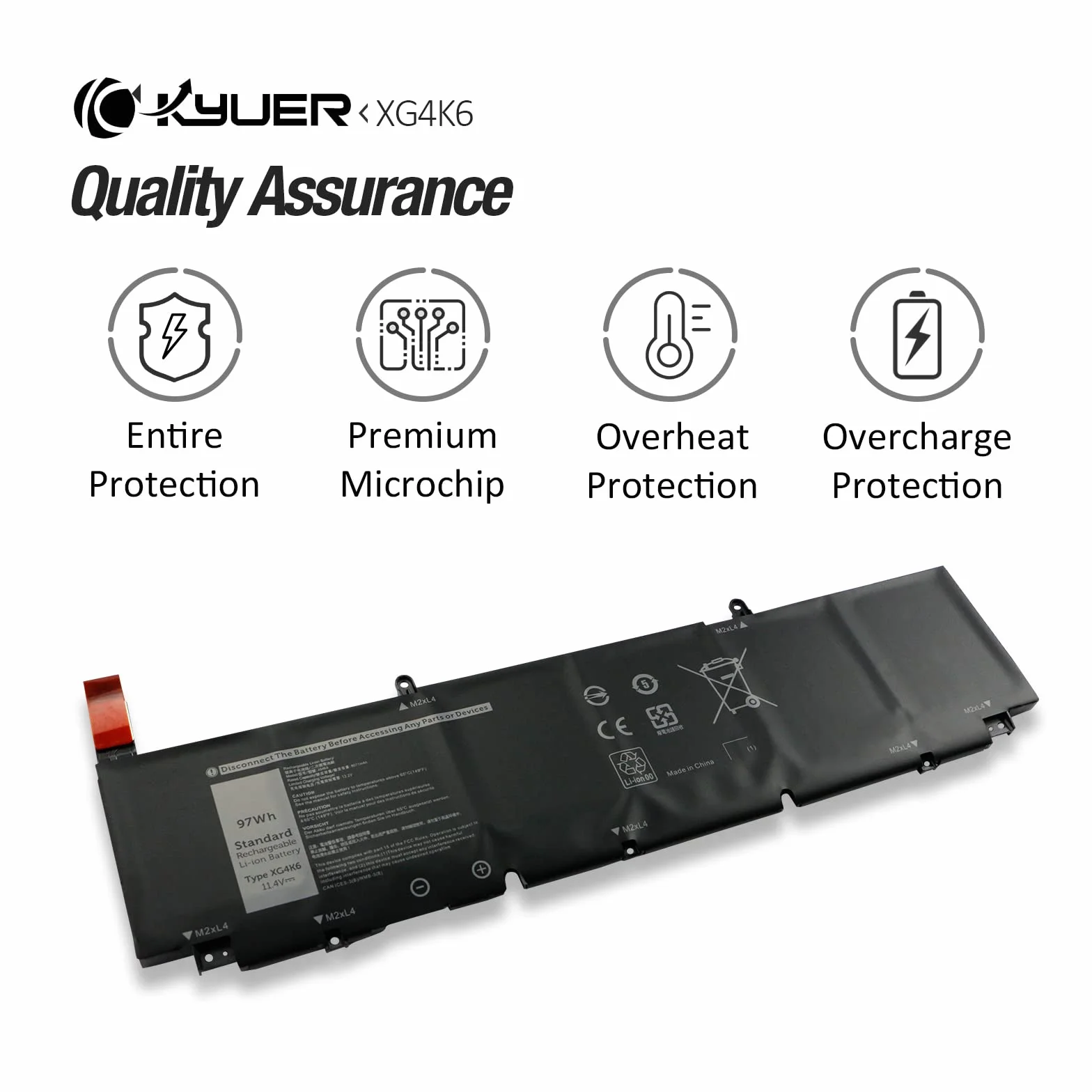 97Wh XG4K6 Bateria do Dell XPS 17 9700 9710 9720 9730 Precision 5750 5760 5770 Mobile Workstation P92F P92F001 P92F002 P92F003 Serie F8CPG 01RR3 F8CPG 5XJ6R KVPMY 0YY3V KRDHV 0F8CPG 3ICP7/54/65-2