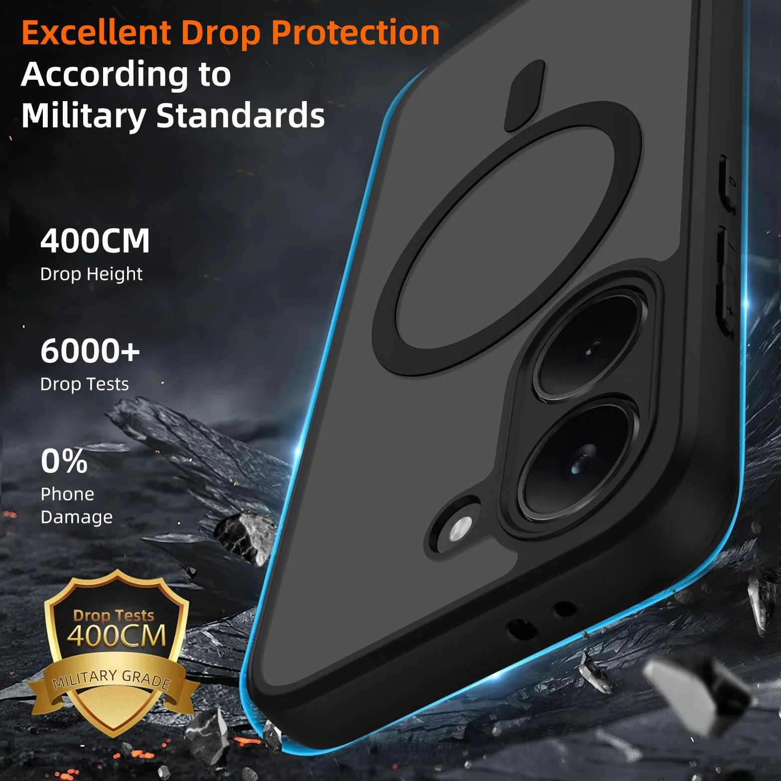 Pnakqil Magnetyczne etui do Xiaomi Poco X8 Pro 5G kompatybilne z MagSafe z 2 sztukami Ochraniacz ze szkła hartowanego, Półprzezroczysty Matowy Odporny na wstrząsy Odporny na odciski palców Etui