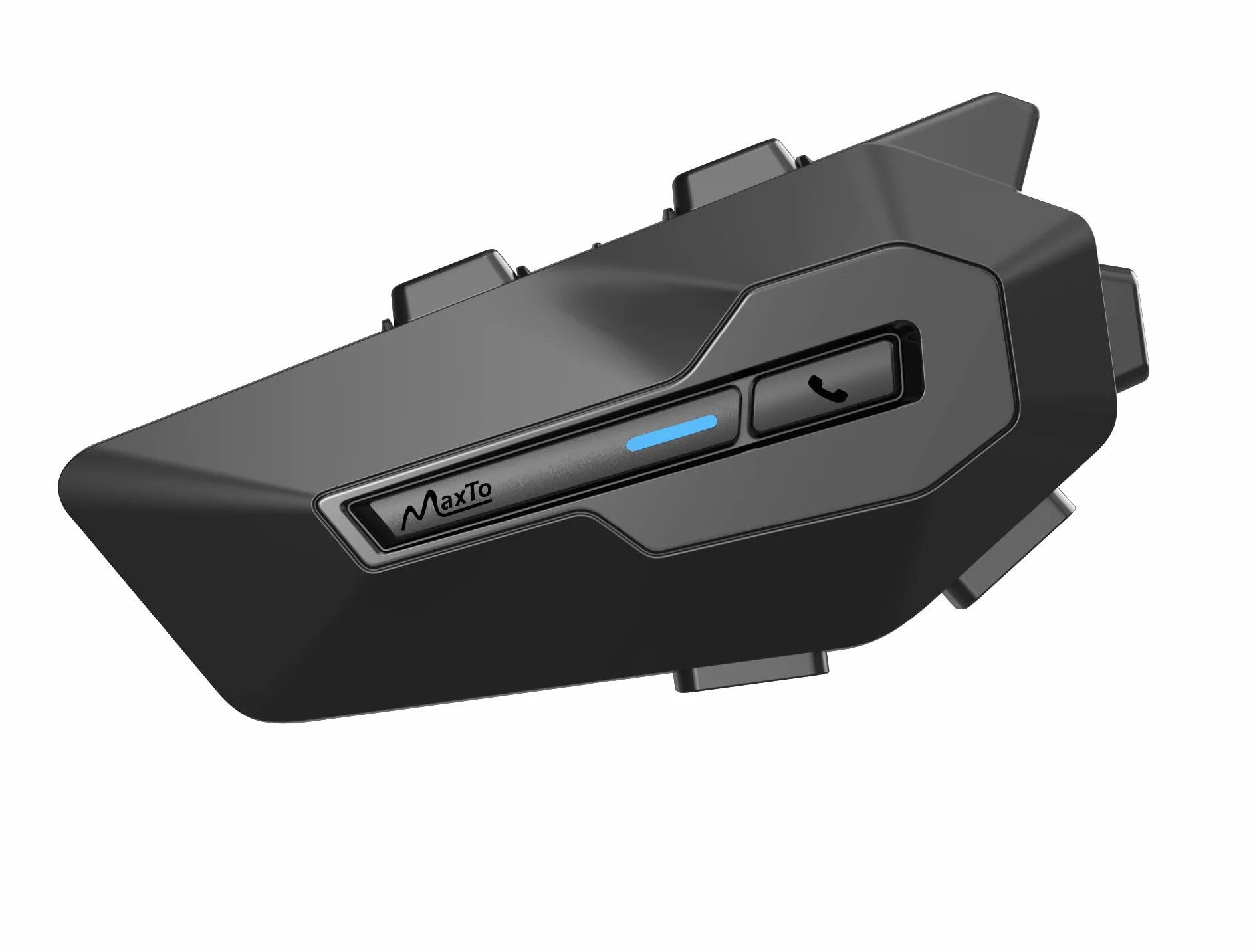 MAXTO Helmet Communication Systems, MX2 2-Riders 800 m Motorcycle Bluetooth Headset with Music Sharing, HiFi Stereo Sound/IPX6 Waterproof / FM Radio, kask motocyklowy