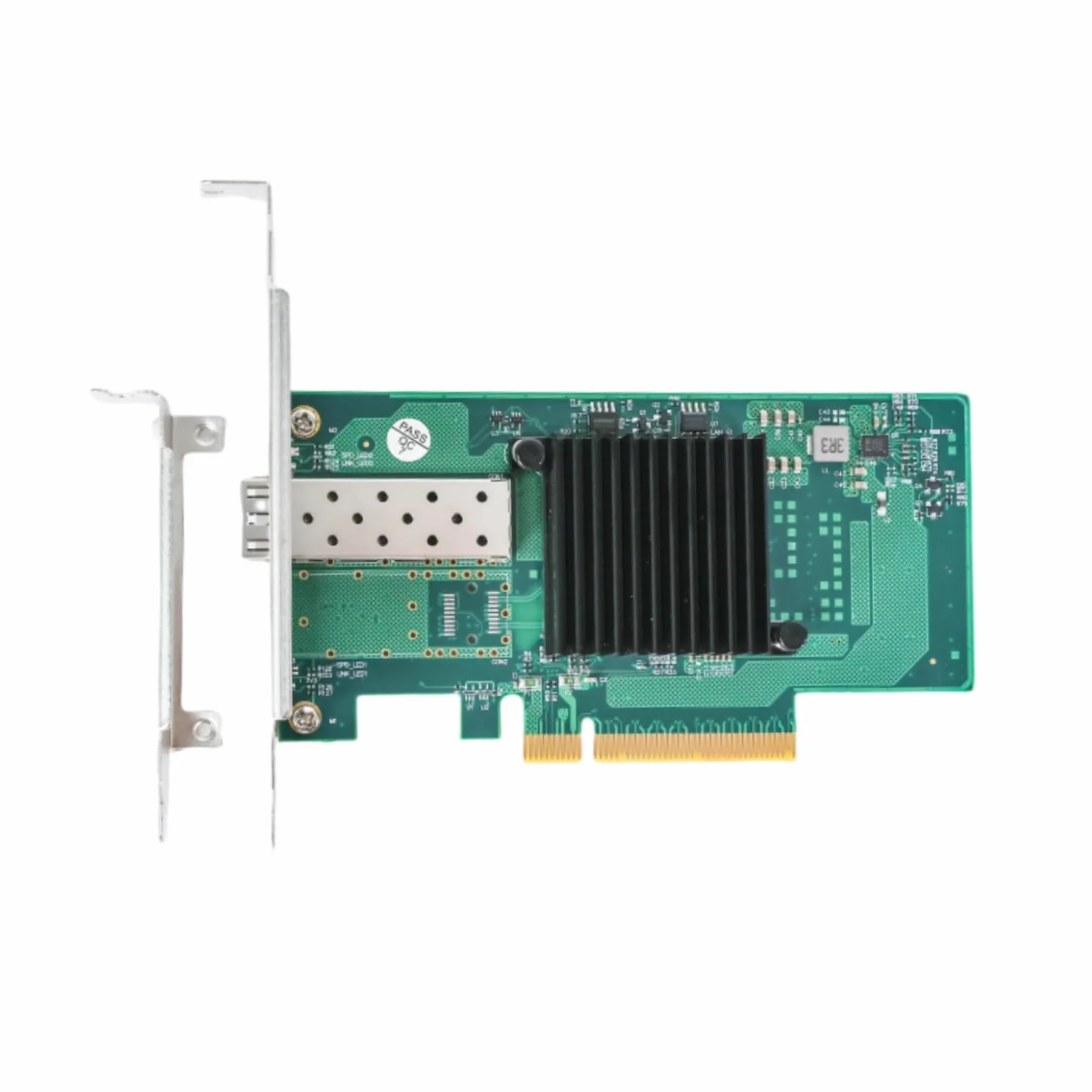 QSFPTEK 10G SFP+ Karta Sieciowa, 10Gb Single Port Ethernet karta z chipsetem Intel 82599EN with Intel X520-DA1, PCIe 2.0x8, 10 Gbit/s karta LAN-NIC, obsługa PCI-E dla Windows 7/8/10/Linux/Vmware