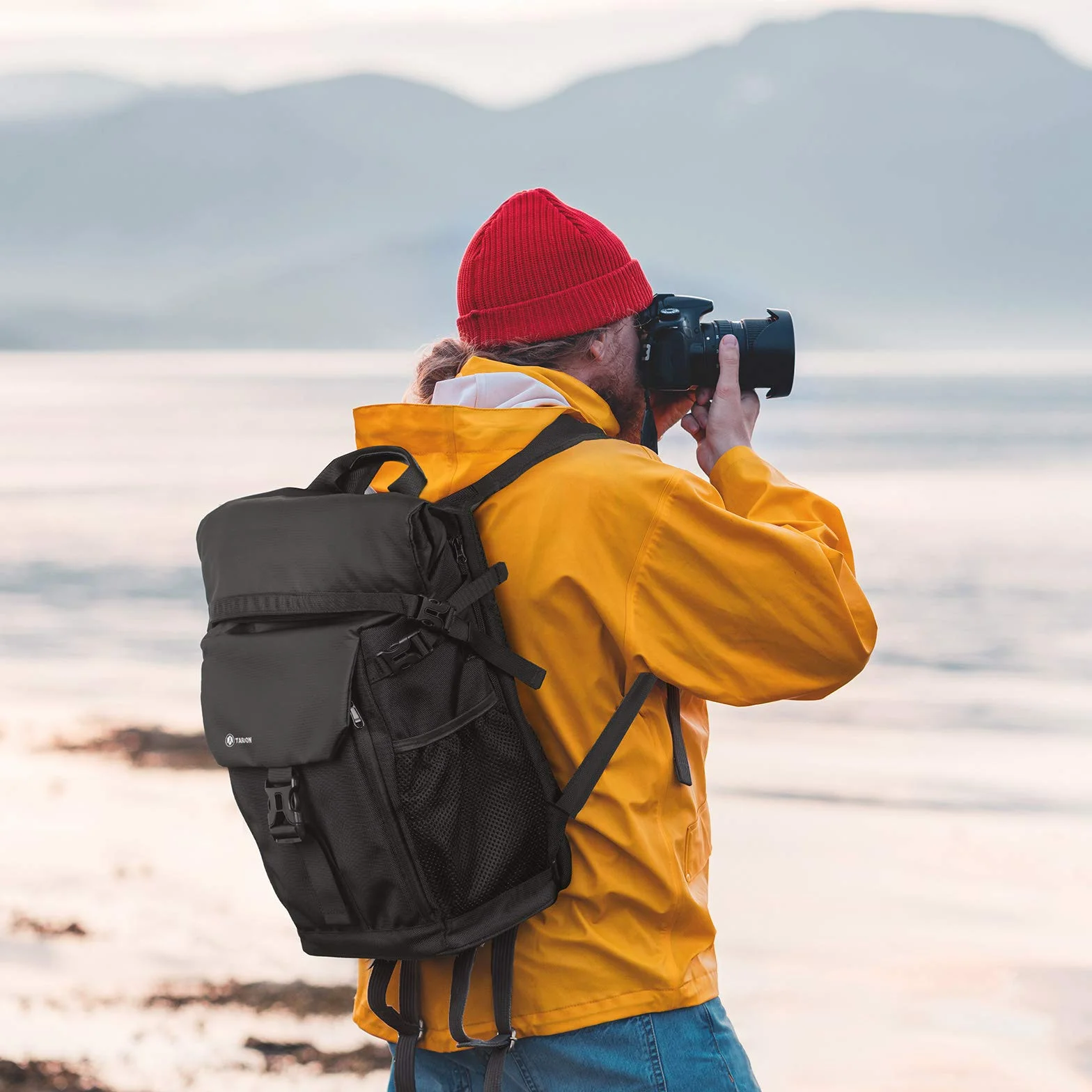 TARION Plecak na aparat wodoodporny DSLR 15,6 cali SP-01 czarny