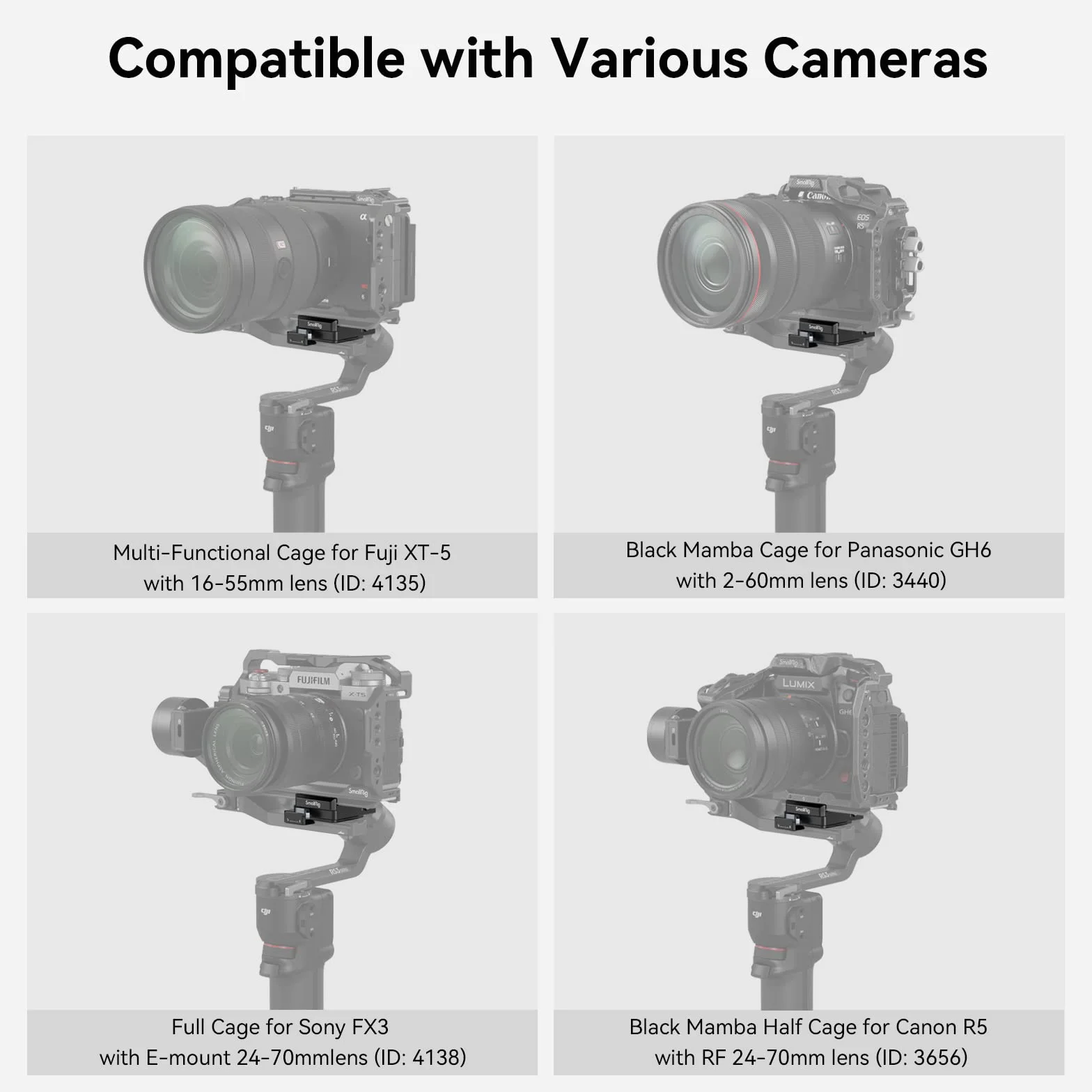 SMALLRIG RS 3 Mini Quick Release Clamp dla DJI RS 3 Mini, Arca-Swiss Mount - 4195