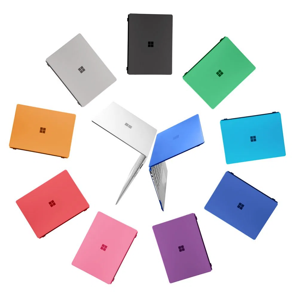 mCover Twarda obudowa kompatybilna z 13,5-calowym laptopem Microsoft Surface 1/2/3/4 z klawiaturą materiału Alcantara (nie do metalowej klawiatury) - fioletowa