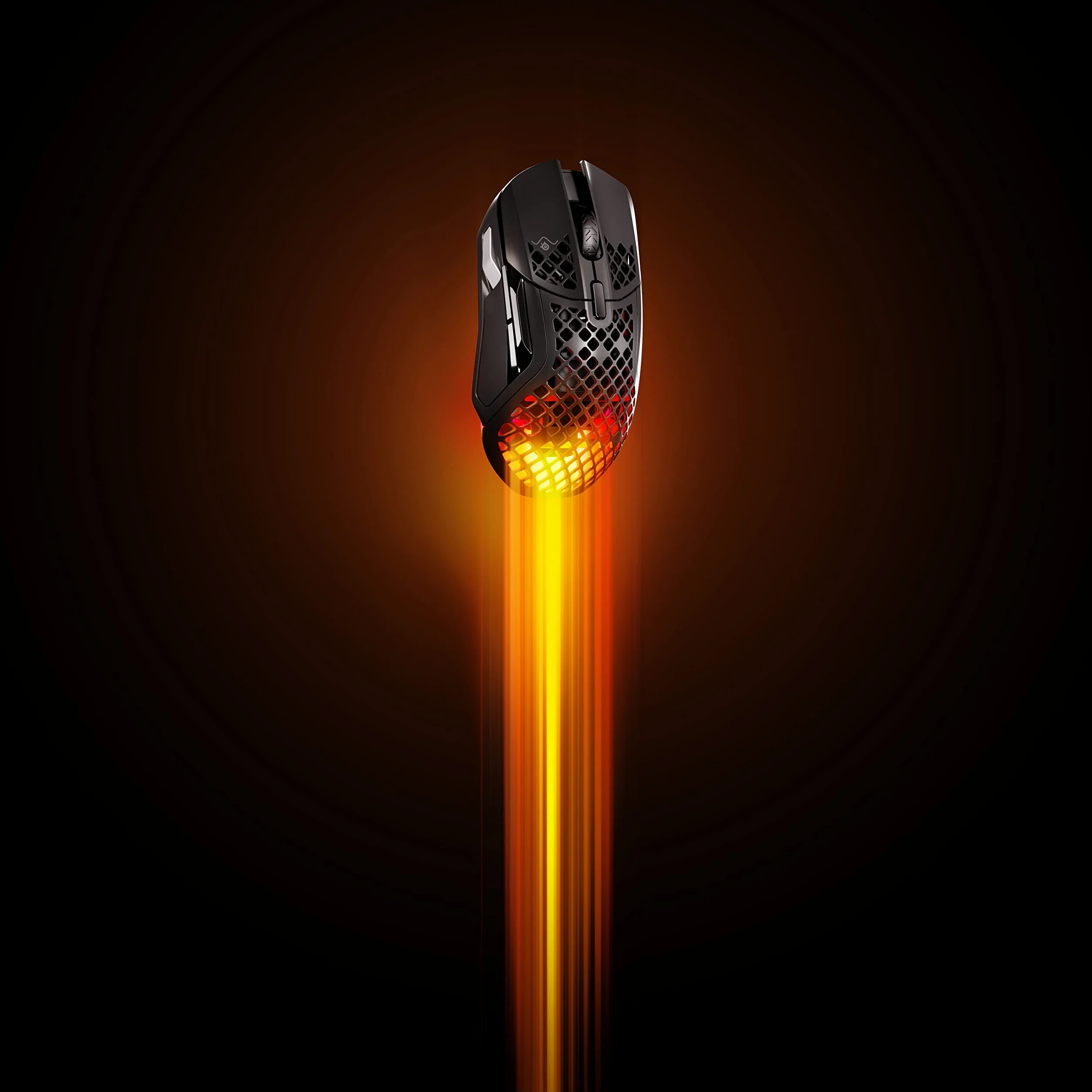 SteelSeries Aerox 5 Wireless Mysz do gier RGB Ultralekka Wodoodporna 9 przycisków Bluetooth 2,4 GHz Sensor TrueMove Air 18K DPI