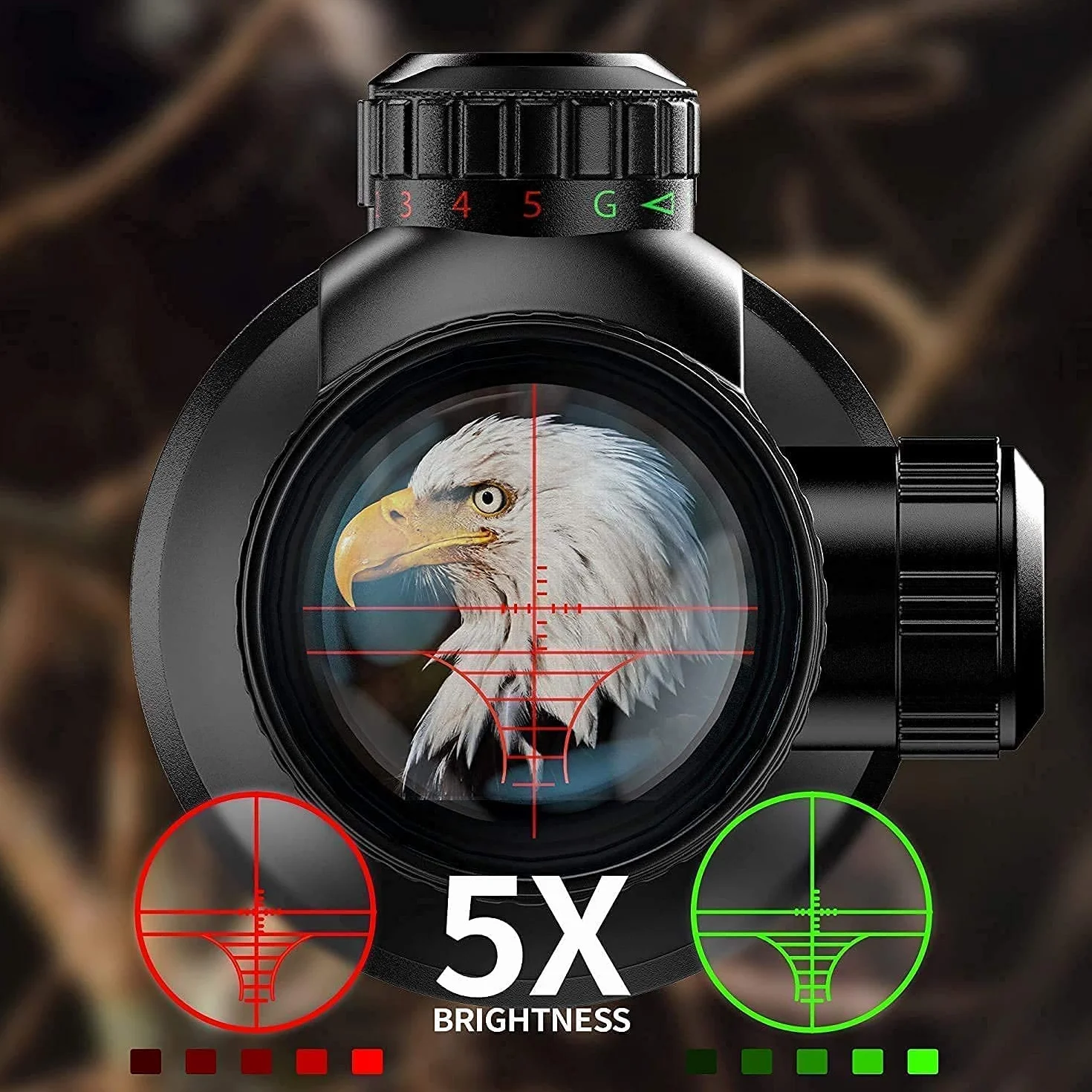 Paike 3-9x40 luneta karabinowa z czerwonym i zielonym podświetleniem