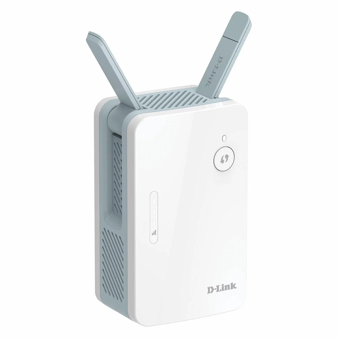 D-Link E15 Eagle PRO AI AX1500 Mesh Range Extender (wzmacniacz Wi-Fi, repeater, hotspot z portem Gigabit, MU-MIMO, OFDMA, obsługa AI, wskaźnik sygnału, Plug and Play, WPS, WPA3)