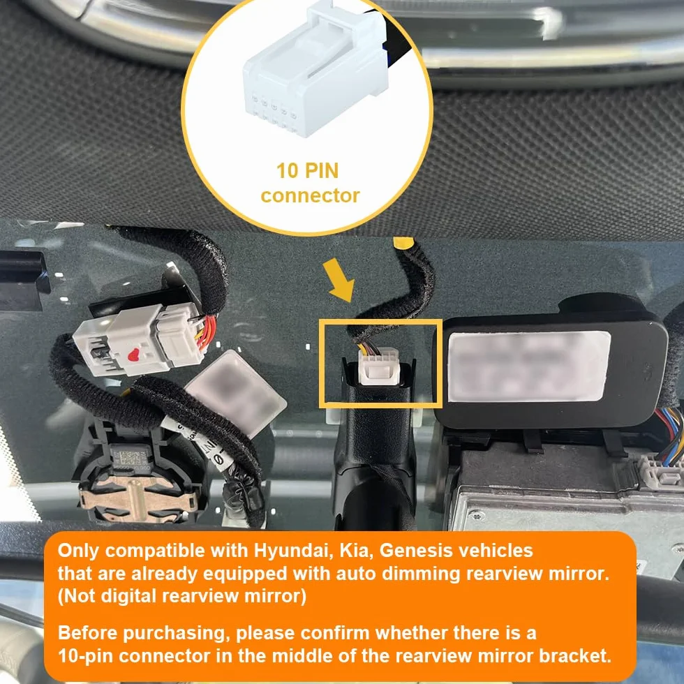 Adapter zasilania 10-pin LED USB 5V 12V do Hyundai Kia Genesis
