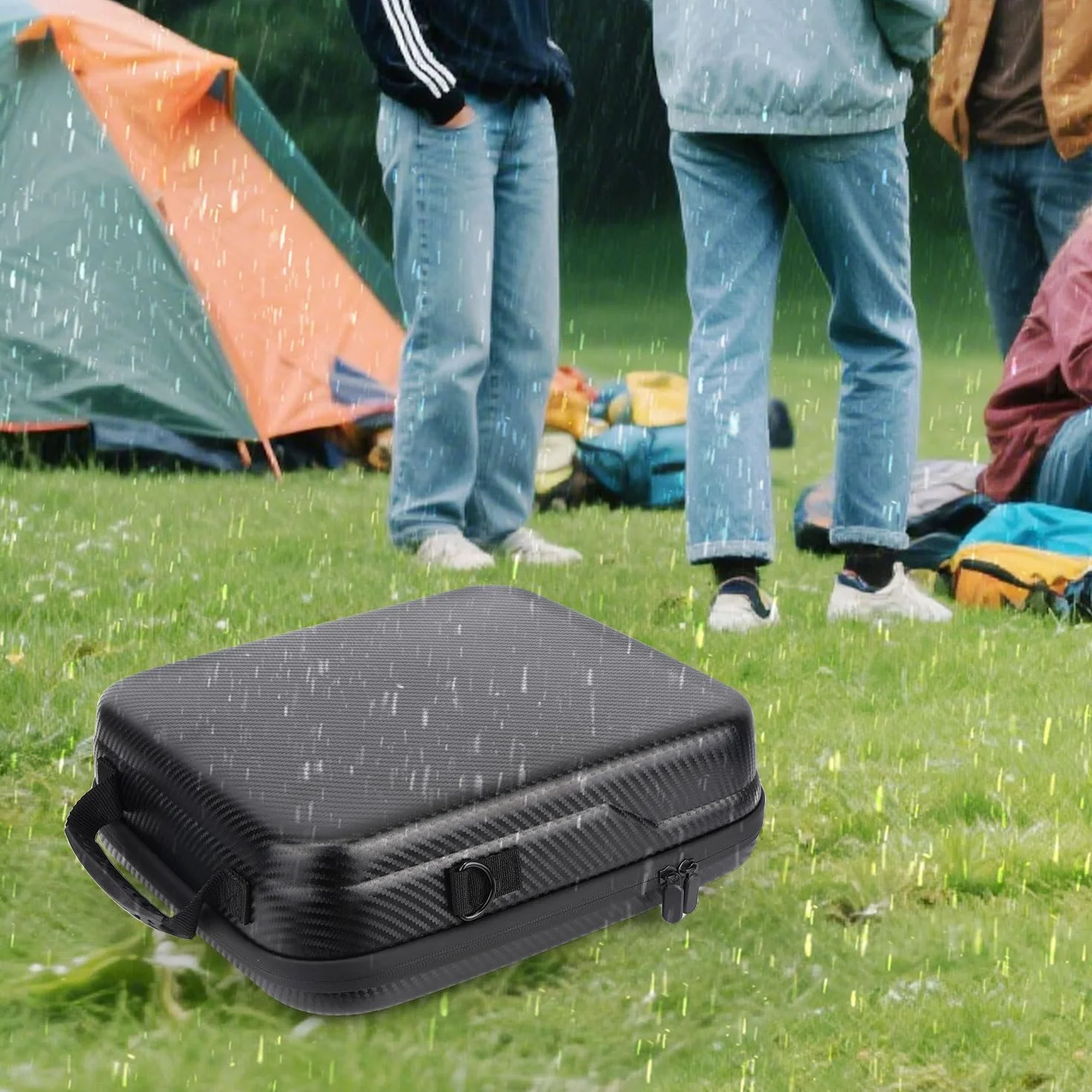 Etui Ochronne do Starlink Mini z Materiału PU, Przenośne Czarne