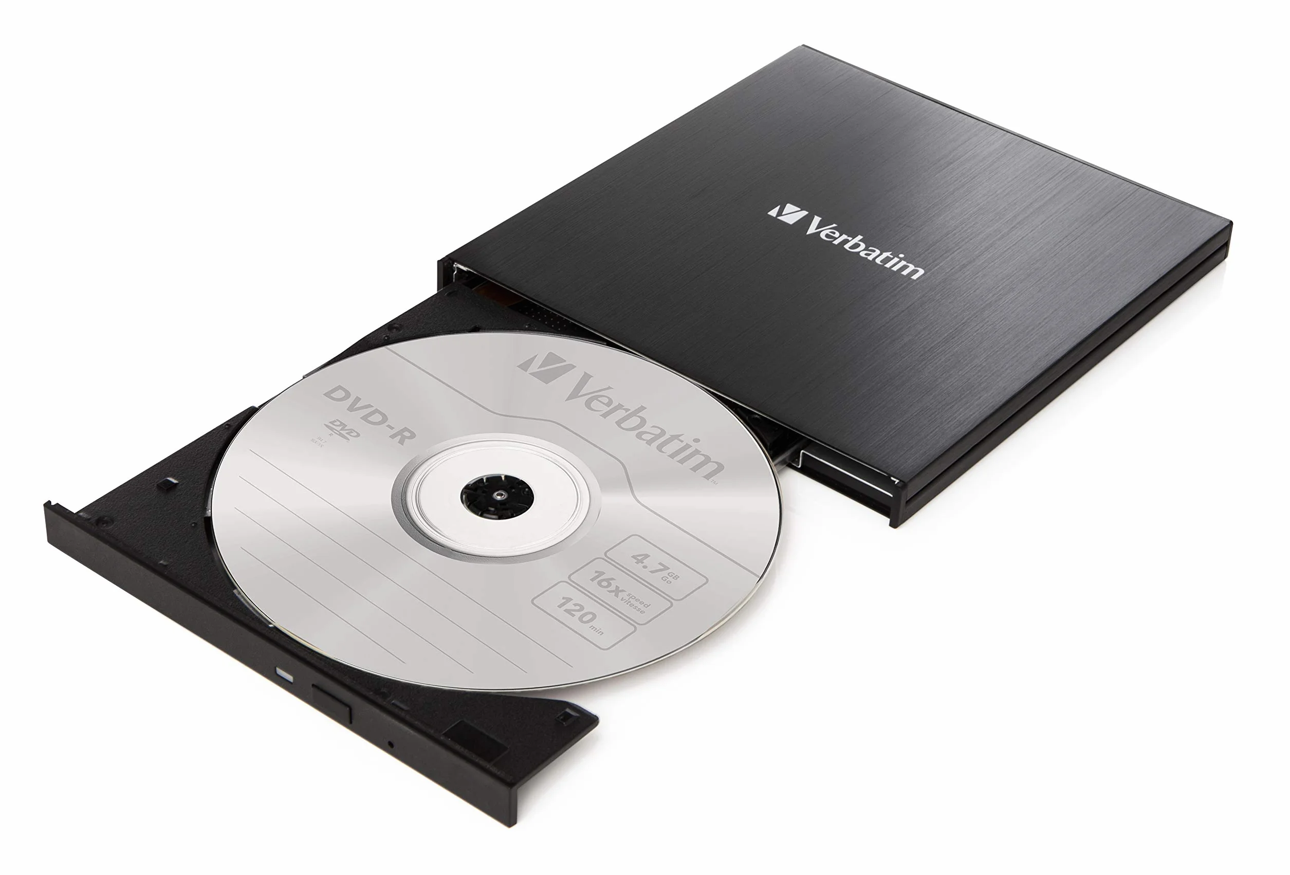 Verbatim External Slimline CD/DVD Writer USB 3.2 Gen1 USB-C na USB-A