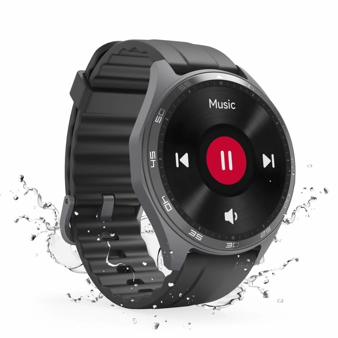 Hama Smartwatch 7010 1,43" AMOLED GPS IP68 3 ATM tętno SpO2 czarny