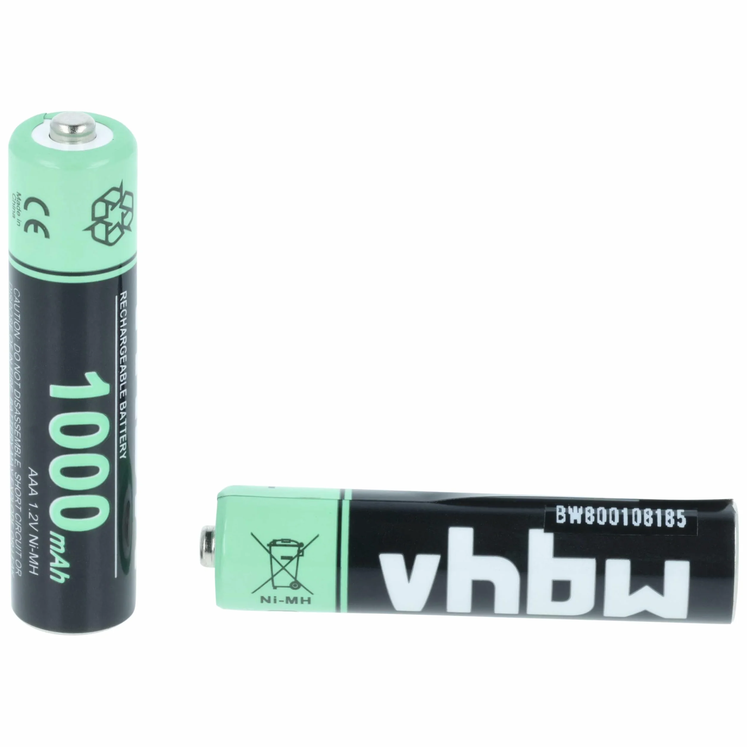 vhbw Akumulator AAA, 2 zestawy Kompatybilny z Telekom Sinus CA-37, CA34 Duo, CA37, CA 37 - Akumulator 1000 mAh, 1,2 V, NiMH