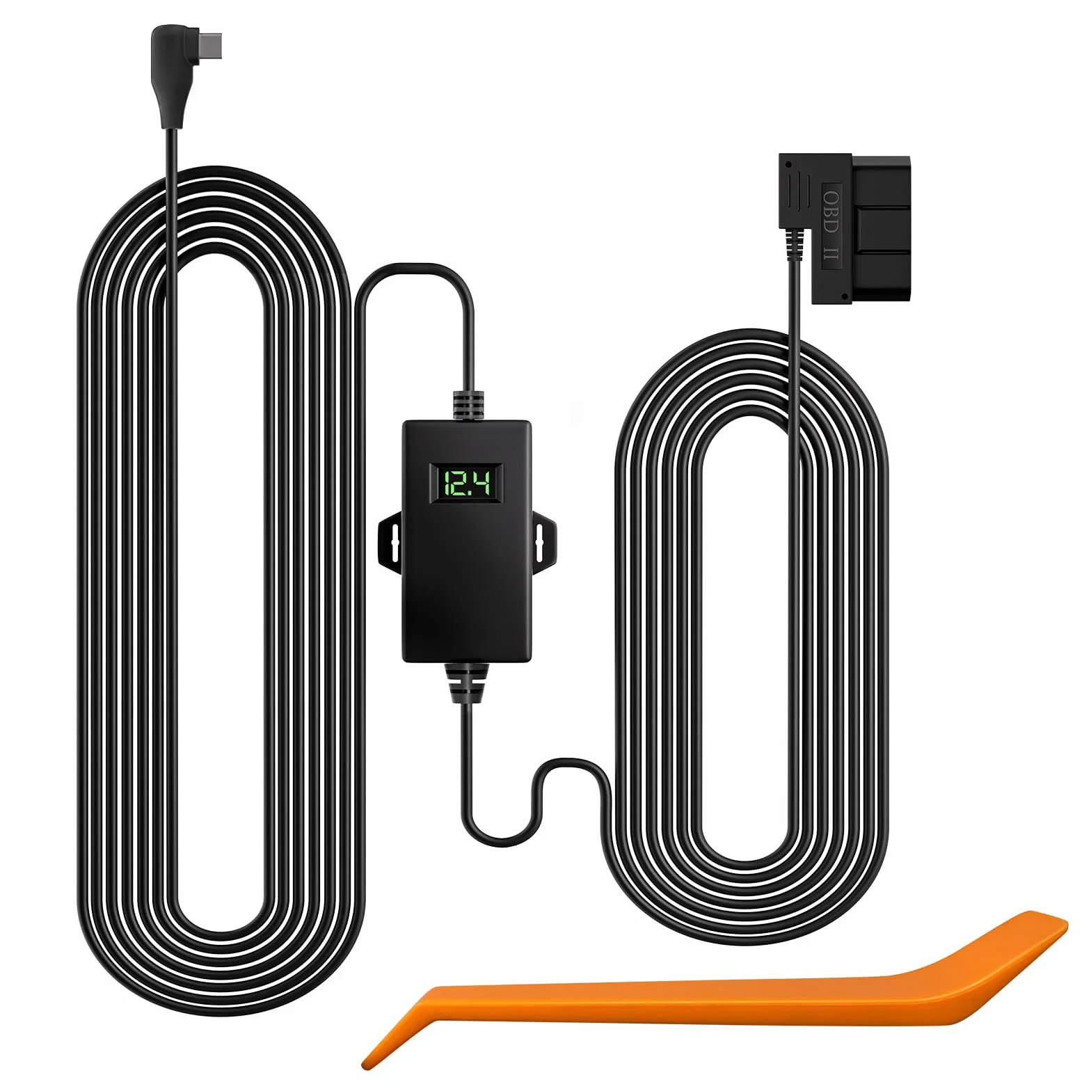 WOLFBOX Zestaw kabli USB C Hardwire OBD 12V-24V do 5V do kamer samochodowych G840S G930 G840H G850 G850PRO X5 i07 i17 X3